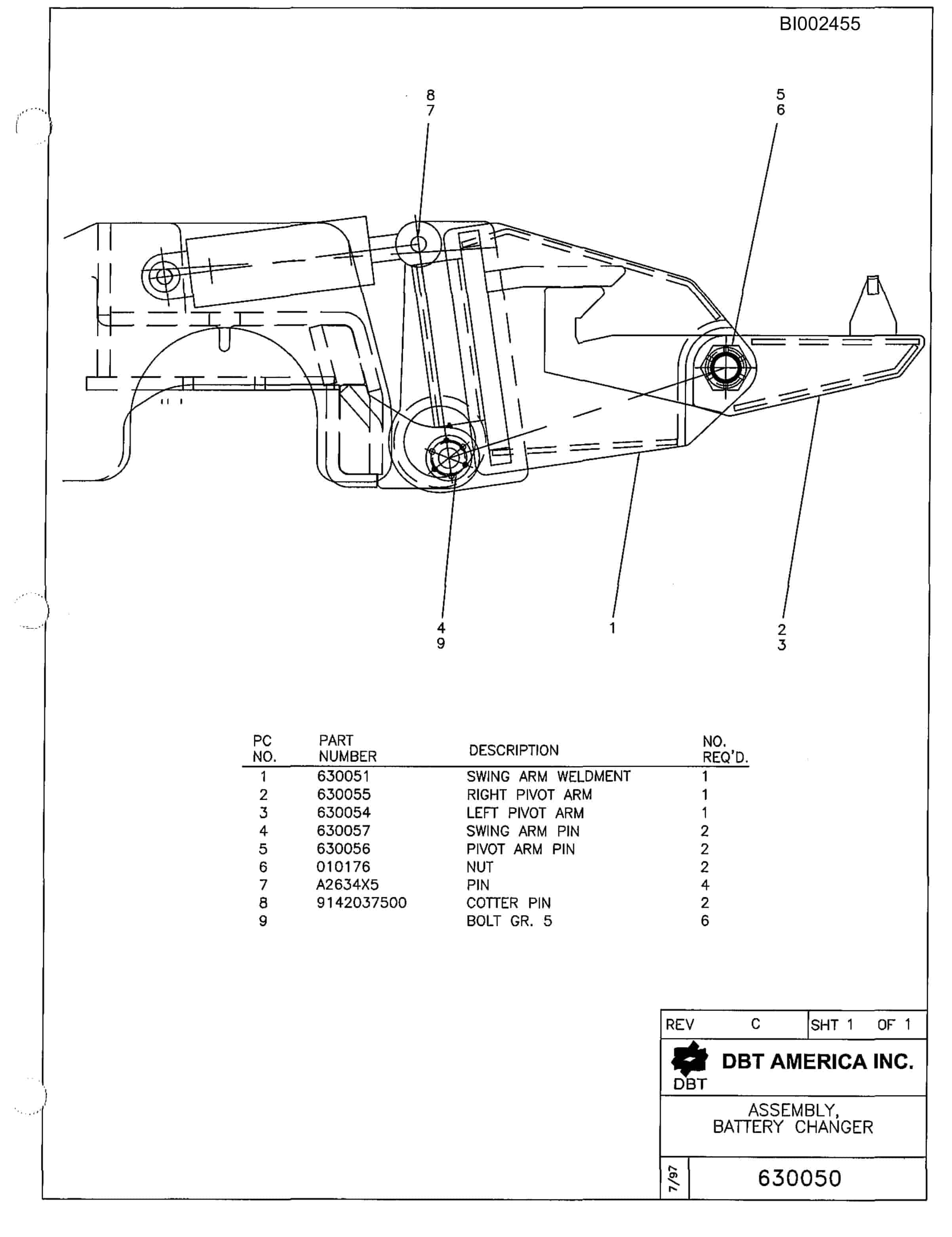 Bucyrus 488-6LA Parts Catalog BI002455-2