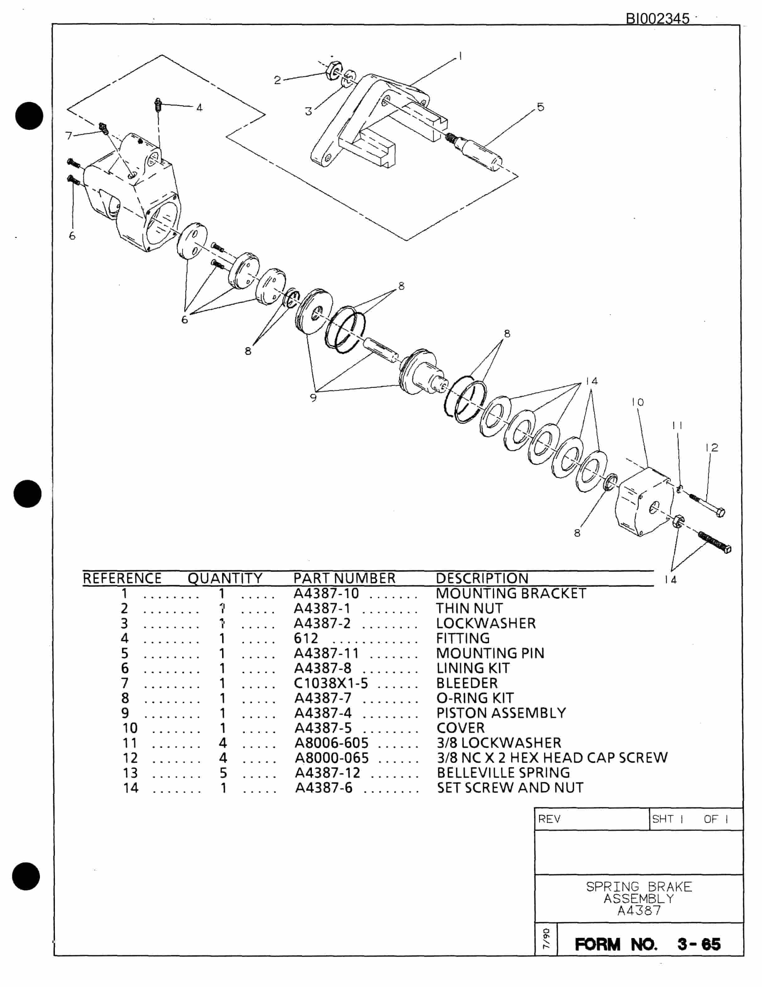 Bucyrus 488 Parts Catalog BI002345-3