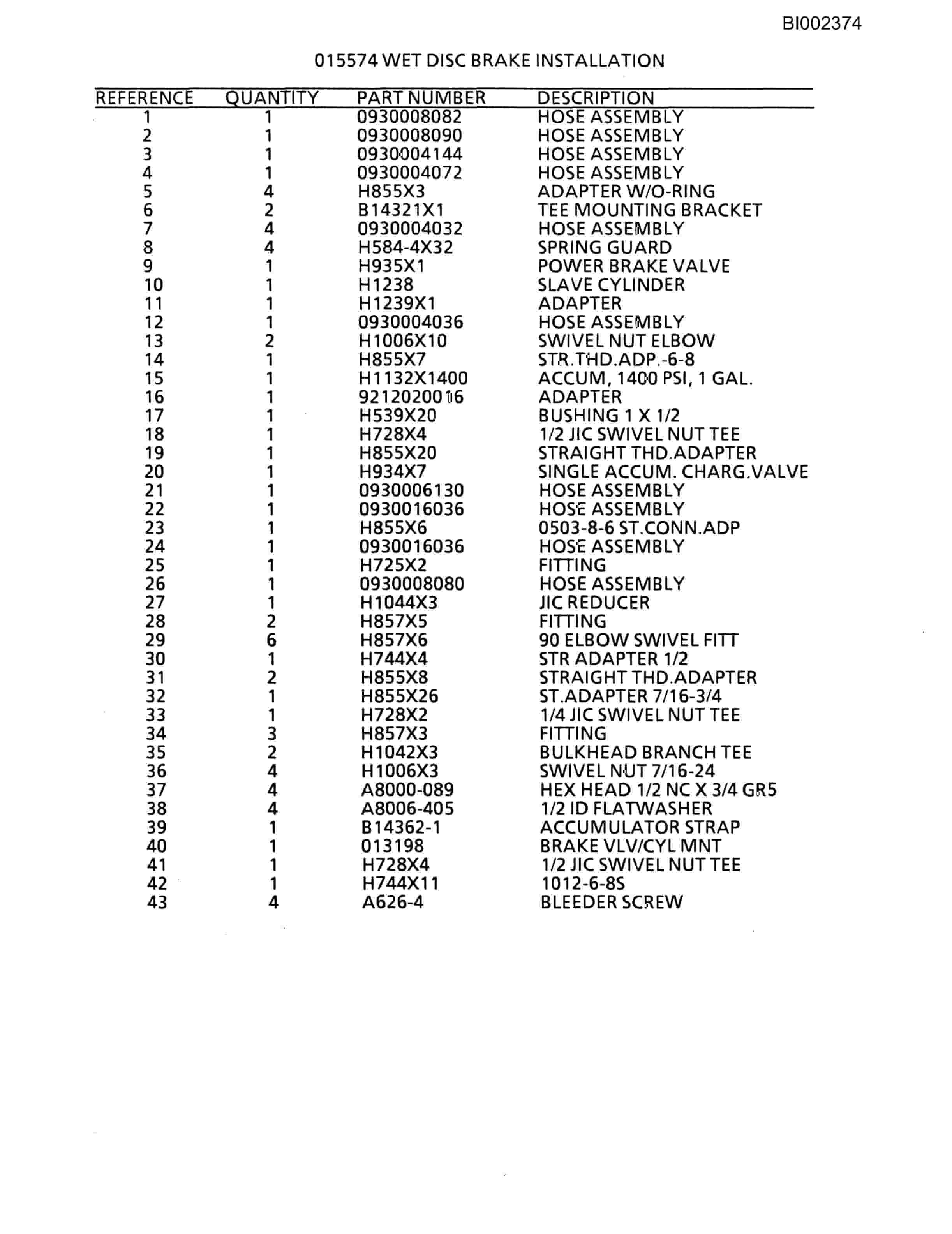 Bucyrus 488 Parts Catalog BI002374-5