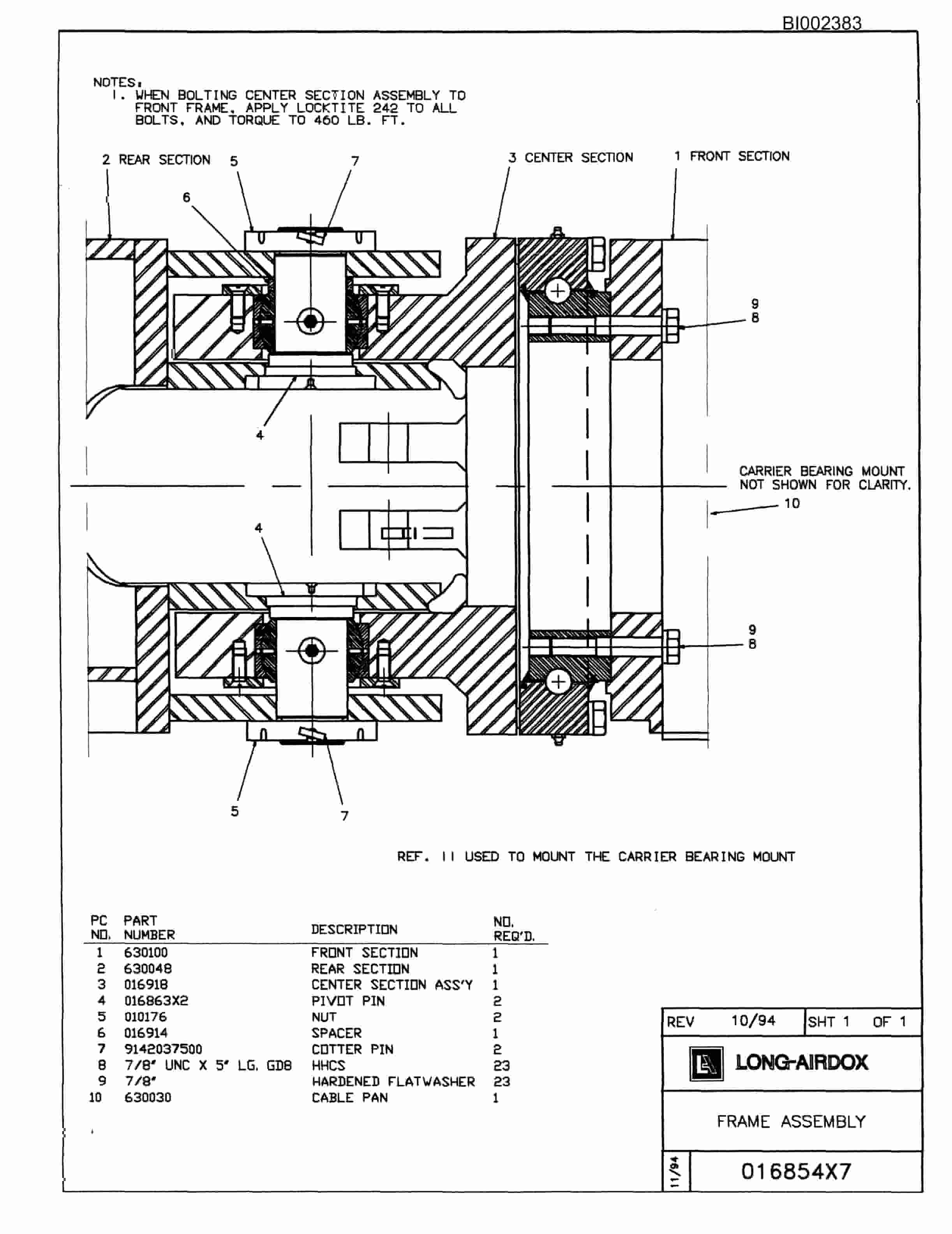 Bucyrus 488 Parts Catalog BI002383-3