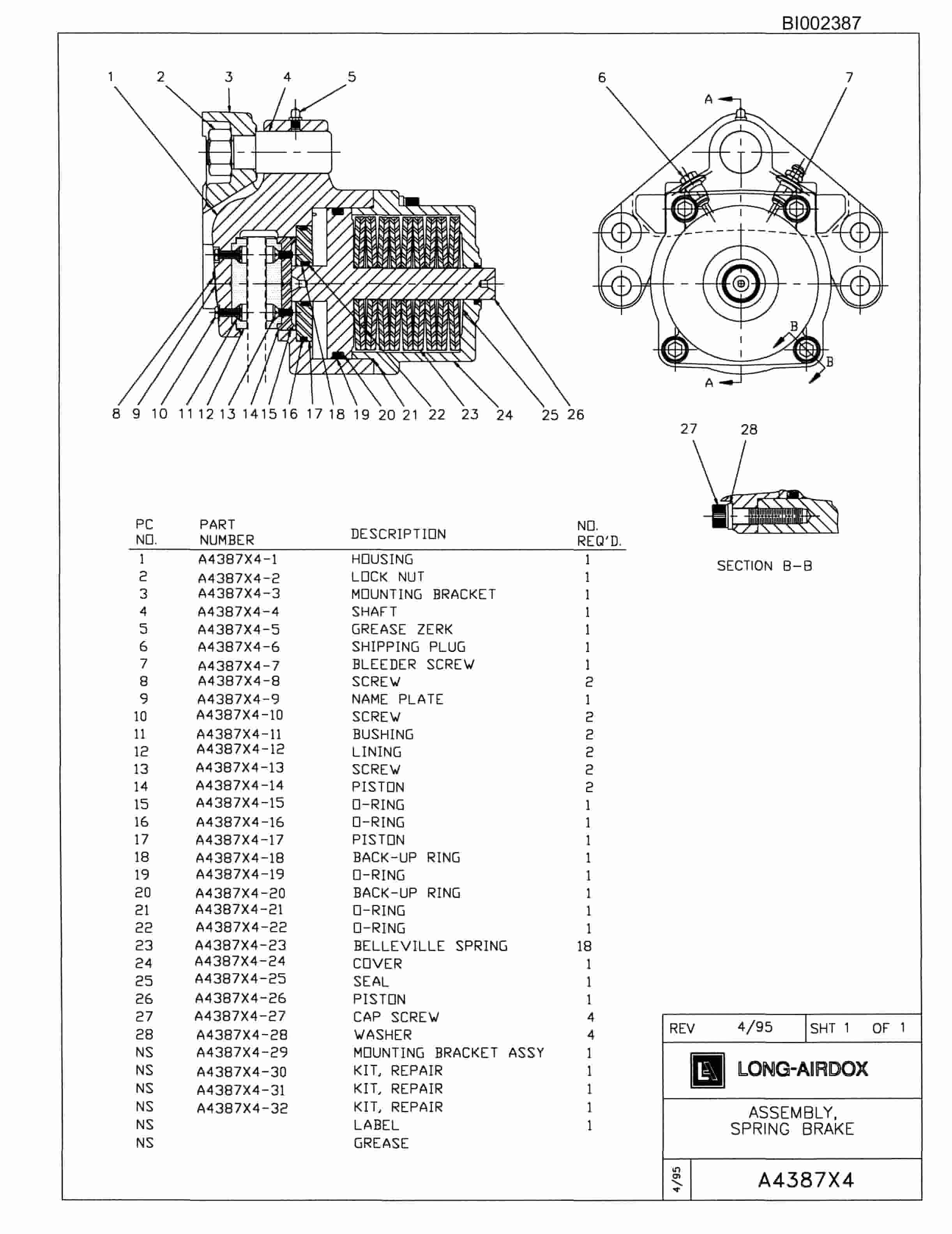 Bucyrus 488 Parts Catalog BI002387-5
