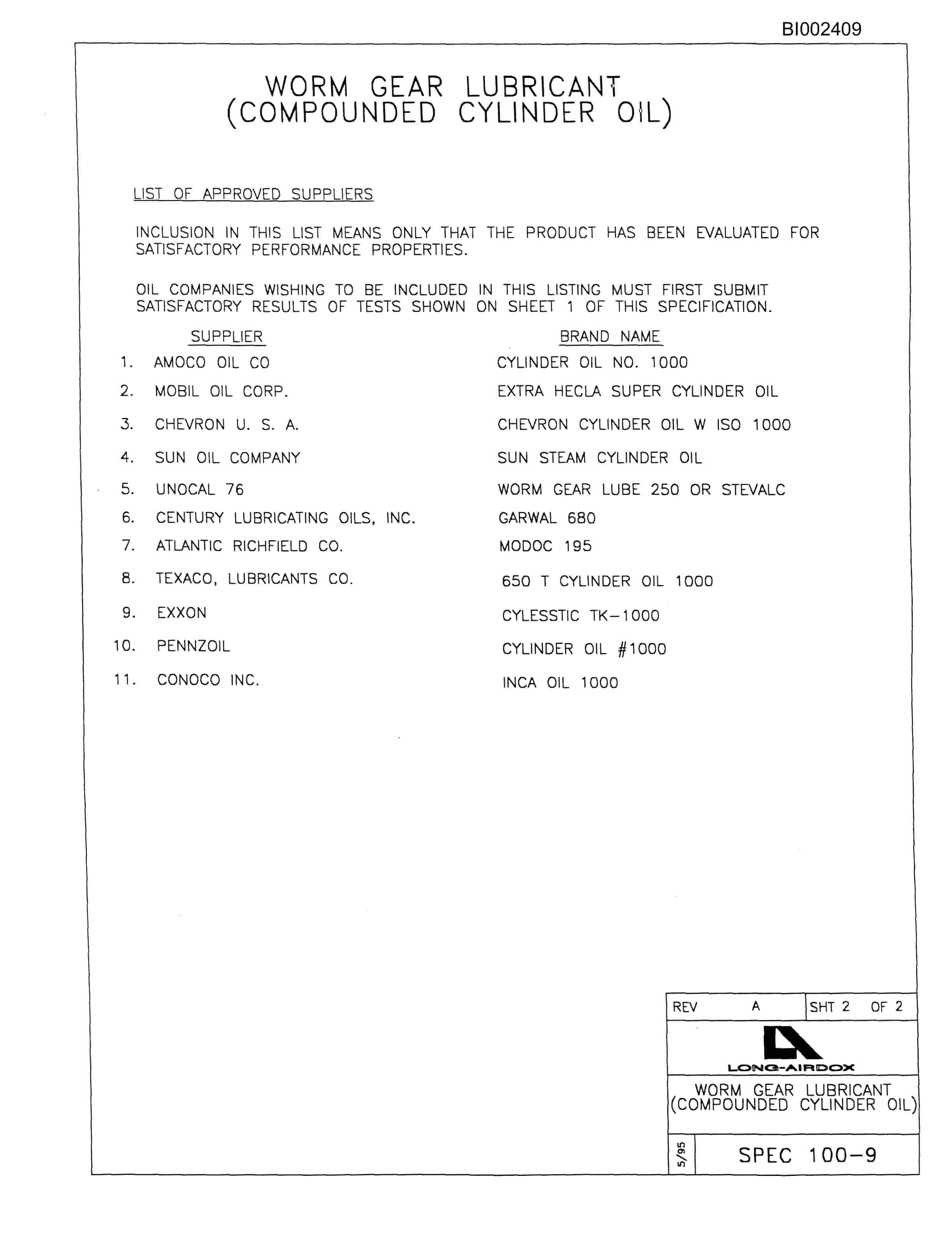 Bucyrus 488 Parts Catalog BI002409-5