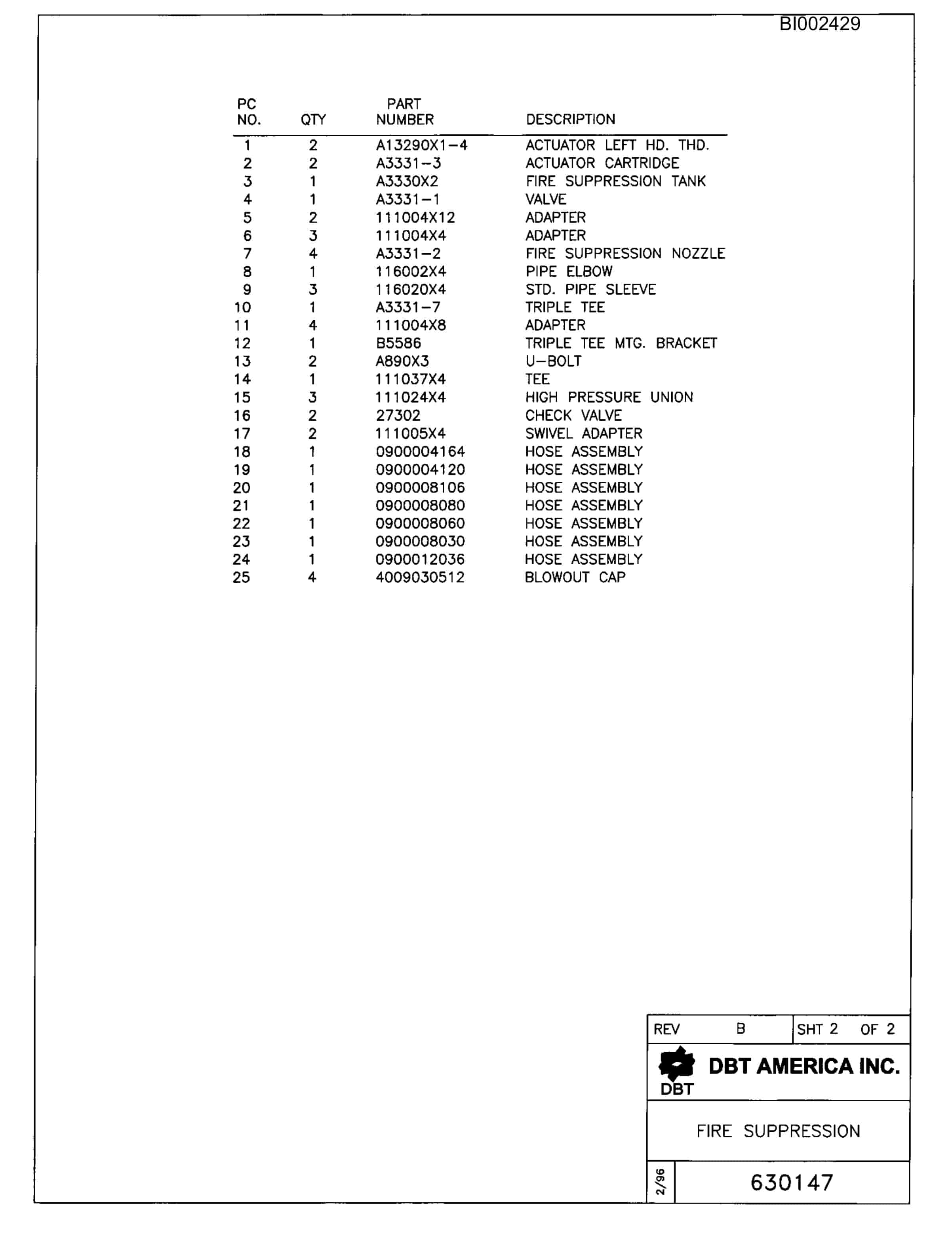 Bucyrus 488 Parts Catalog BI002429-2