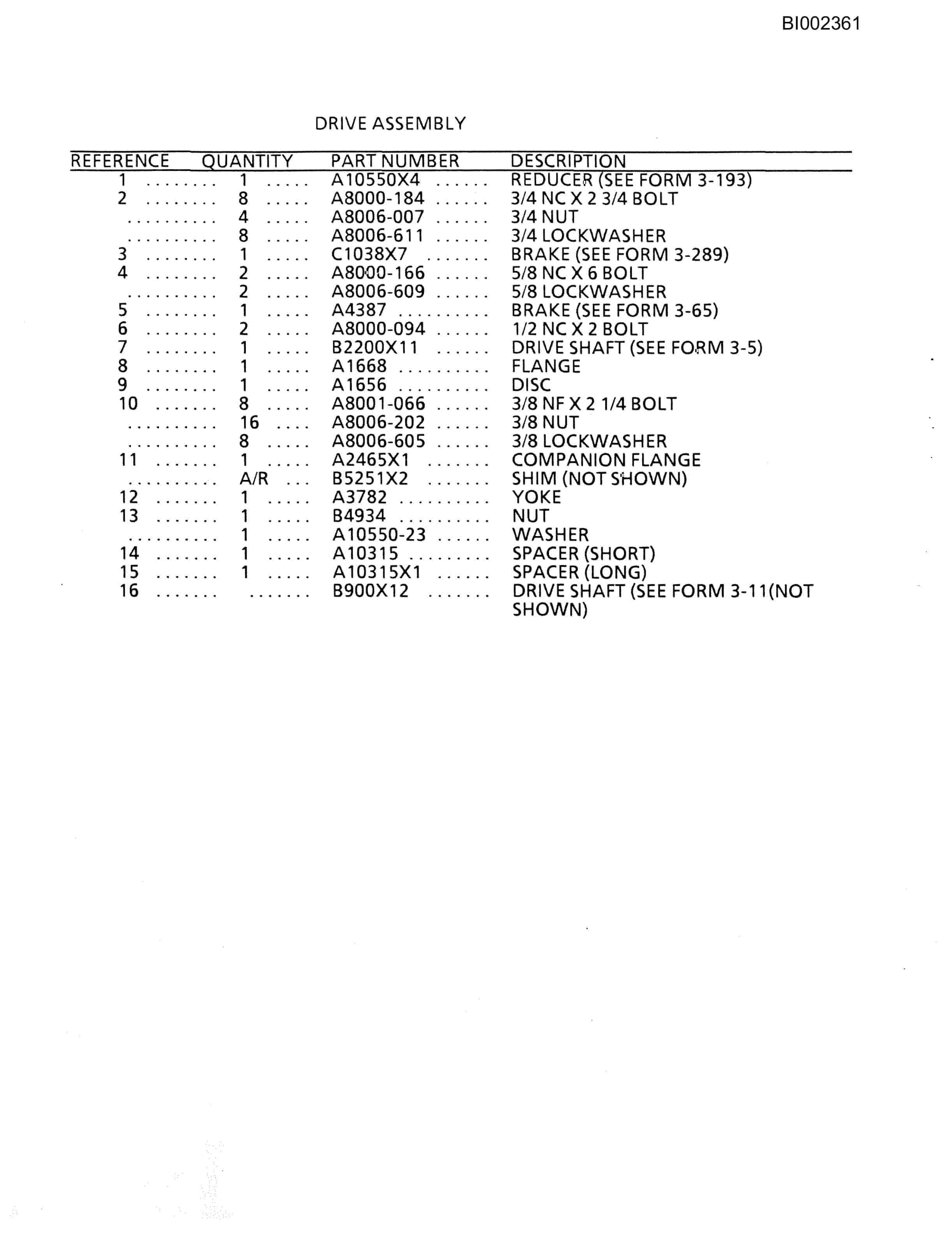 Bucyrus 488 X 90 Parts Catalog BI002361-4