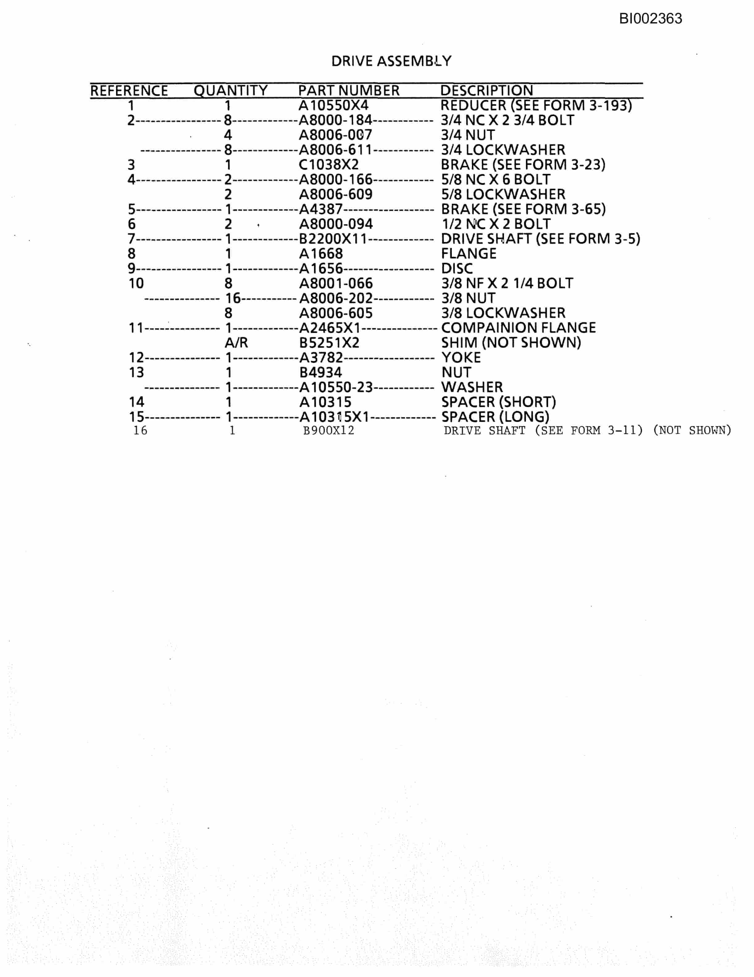 Bucyrus 488 X 90 Parts Catalog BI002363-5