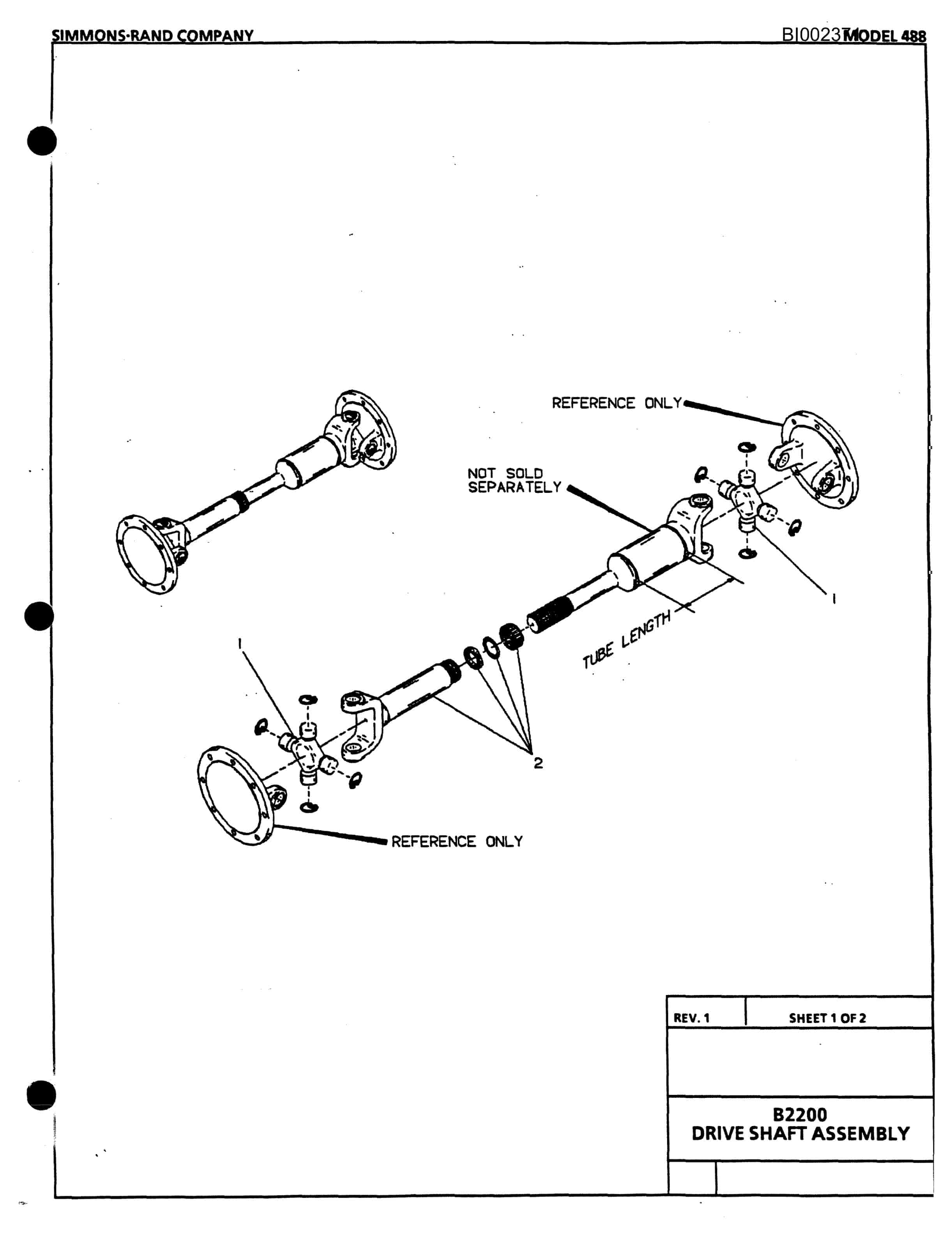 Bucyrus 488 X 90 Parts Catalog BI002371-3