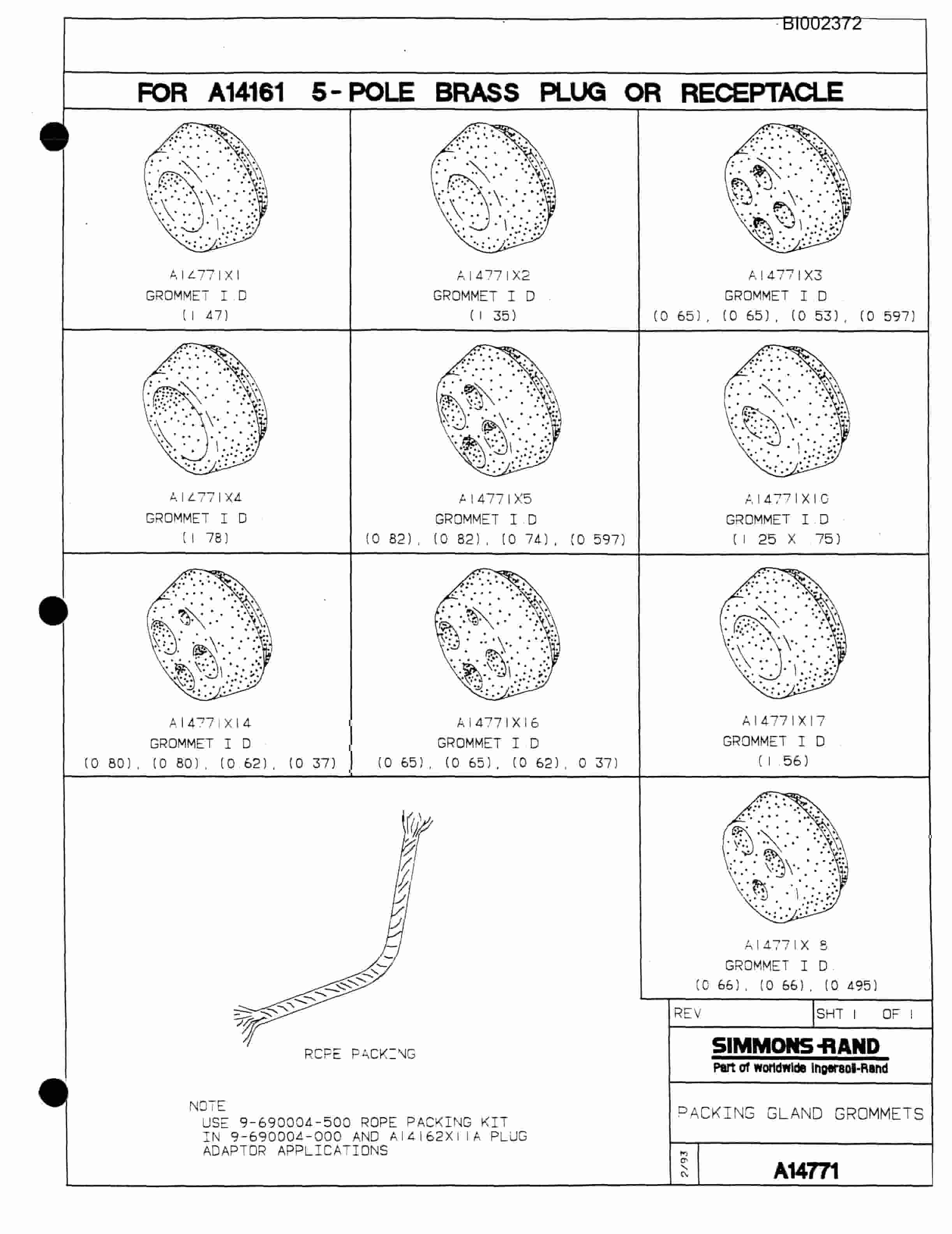 Bucyrus 488 X 90 Parts Catalog BI002372-3