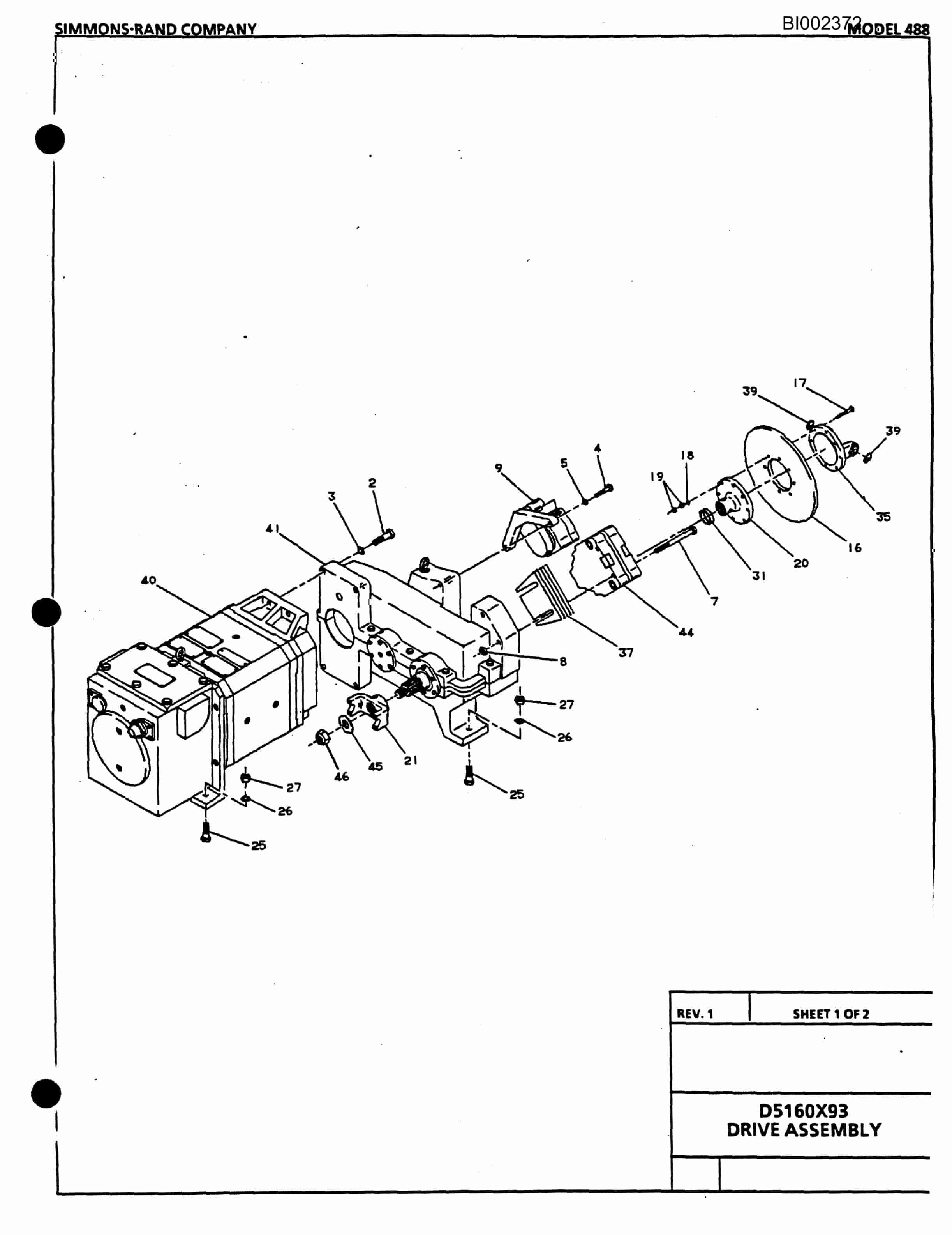 Bucyrus 488 X 90 Parts Catalog BI002372-5