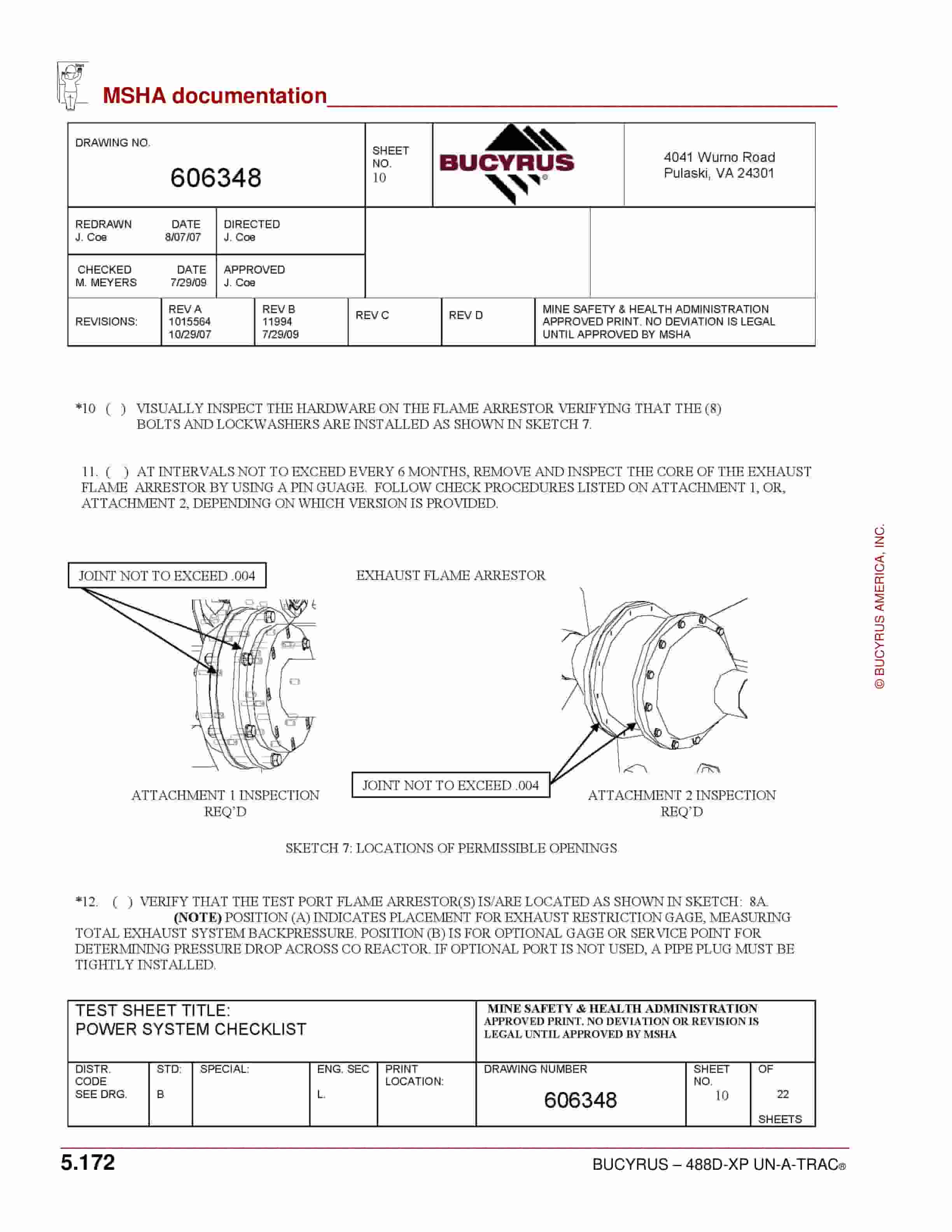 Bucyrus 488D-XP UN-A-TRAC Operation And Maintenance Manual A6474X334 4 Bucyrus 488D-XP UN-A-TRAC Operation And Maintenance Manual A6474X334 - Image 4