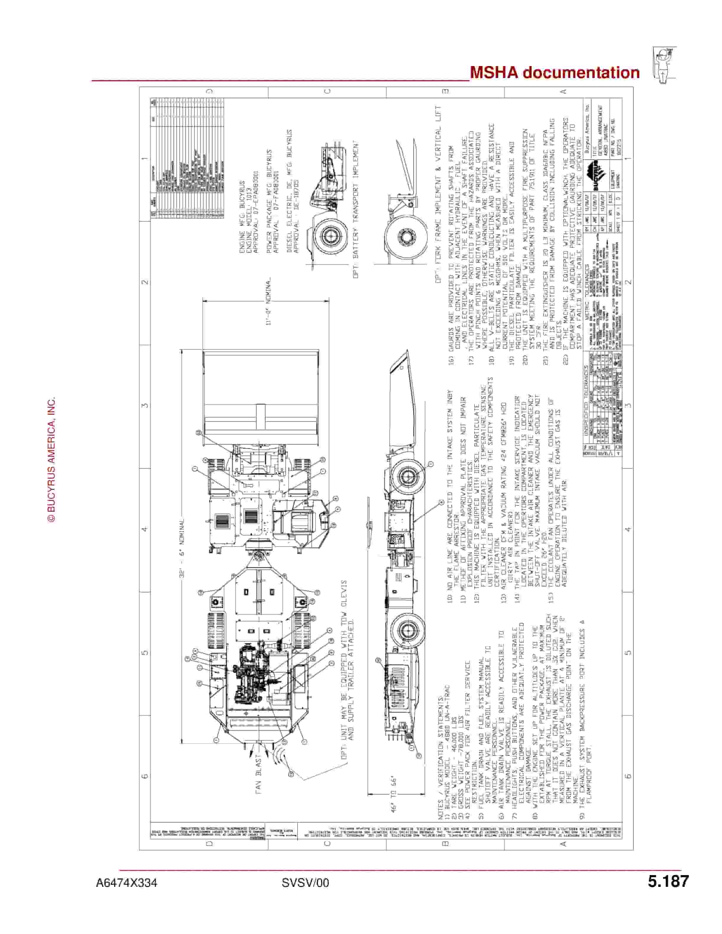 Bucyrus 488D-XP UN-A-TRAC Operation And Maintenance Manual A6474X334 5 Bucyrus 488D-XP UN-A-TRAC Operation And Maintenance Manual A6474X334 - Image 5