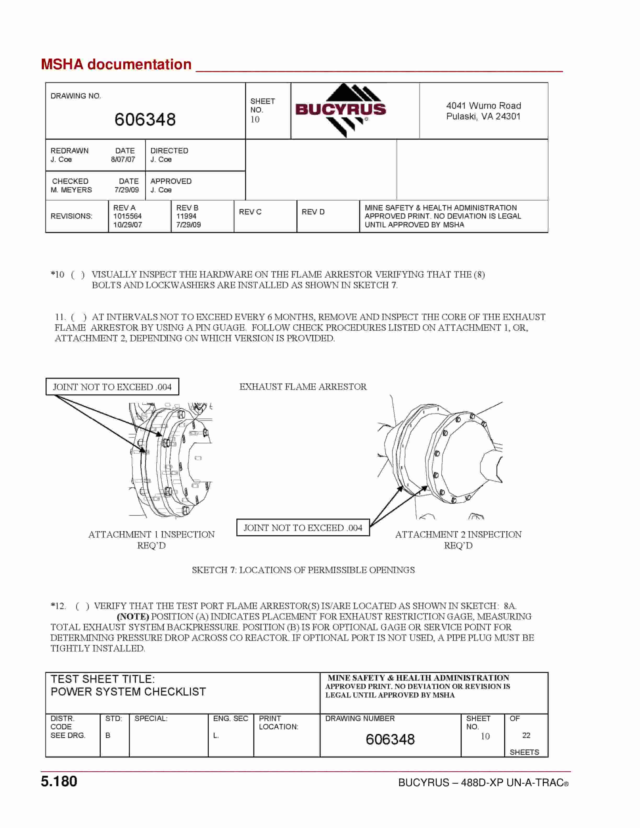 Bucyrus 488D-XP UN-A-TRAC Operation And Maintenance Manual A6474X349 4 Bucyrus 488D-XP UN-A-TRAC Operation And Maintenance Manual A6474X349 - Image 4