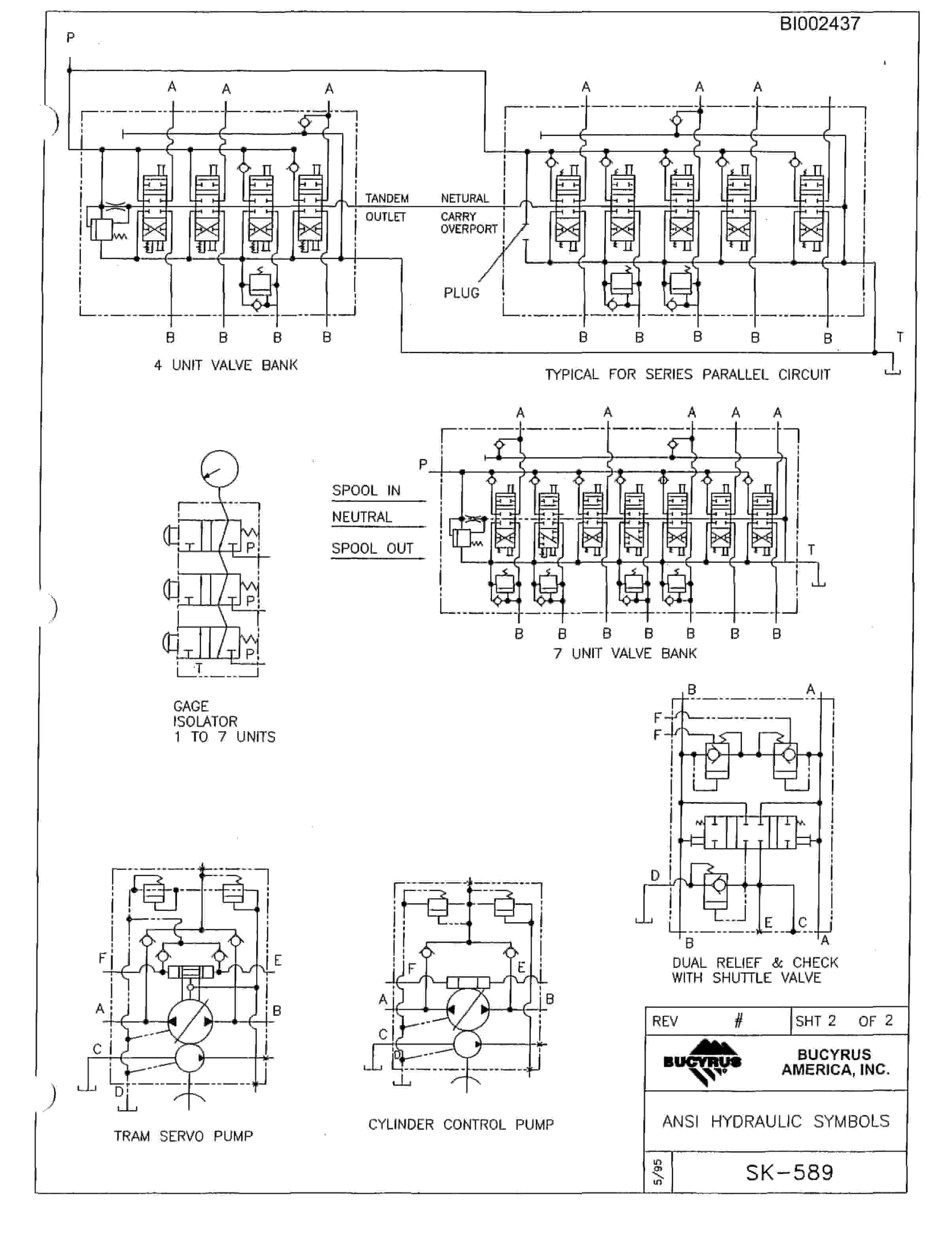 Bucyrus 488L Parts Catalog BI002437-5