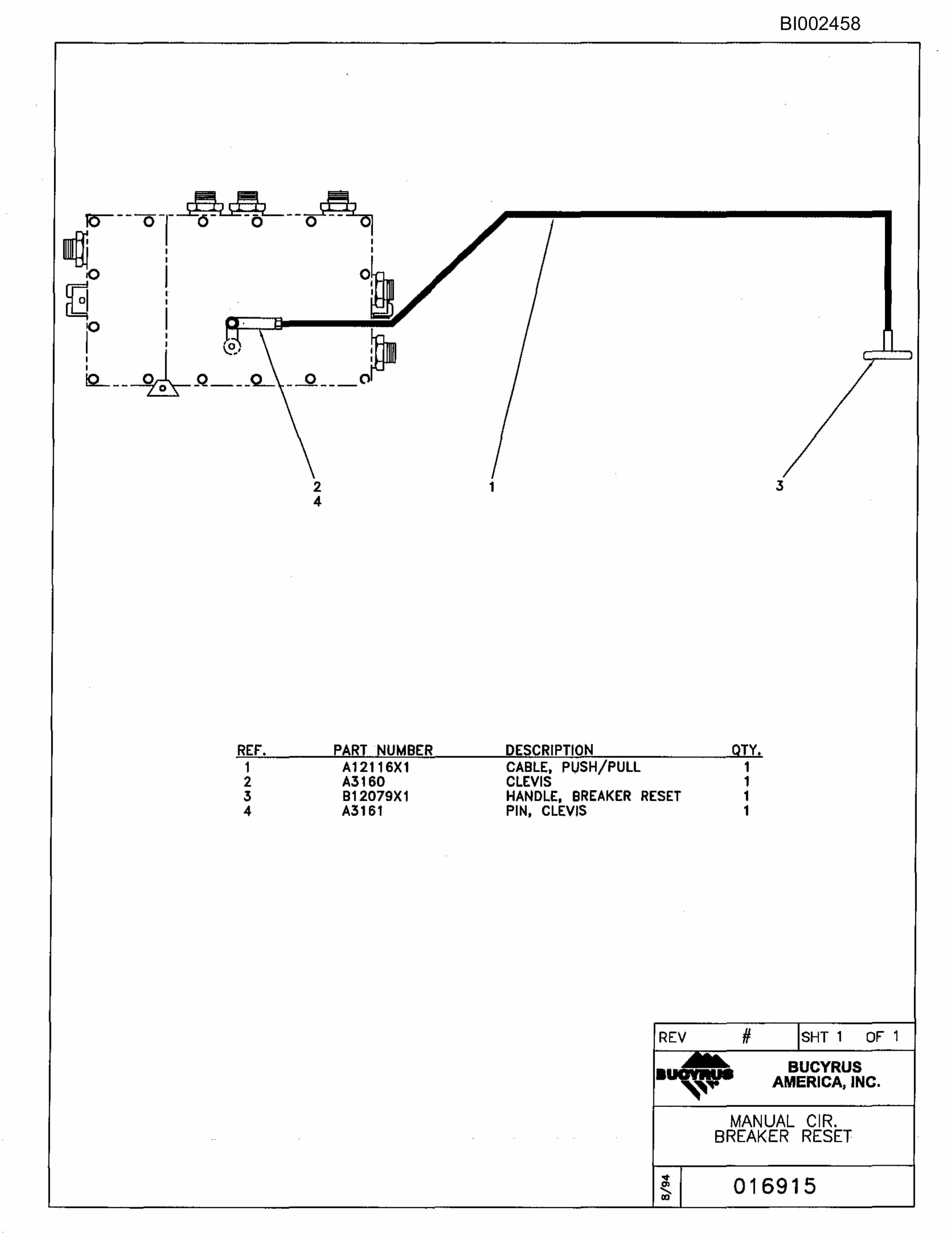 Bucyrus 488L Parts Catalog BI002458-2