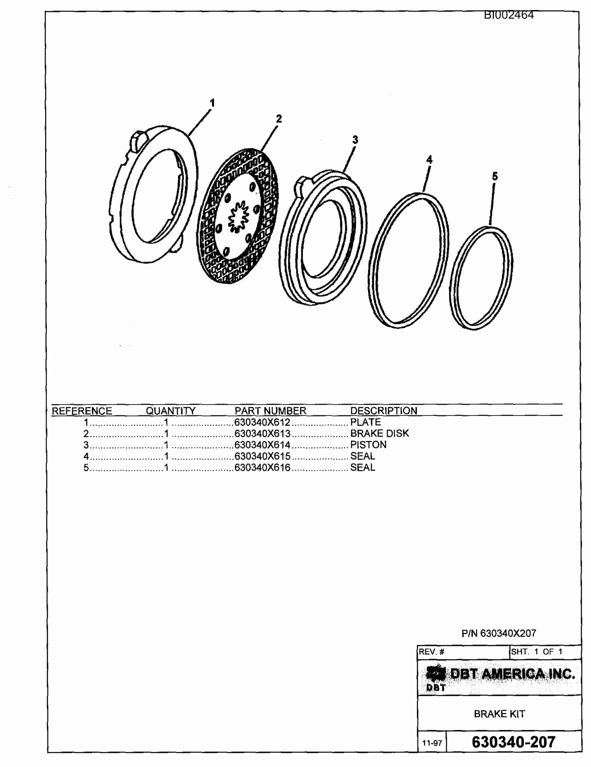 Bucyrus 488L Parts Catalog BI002464-3