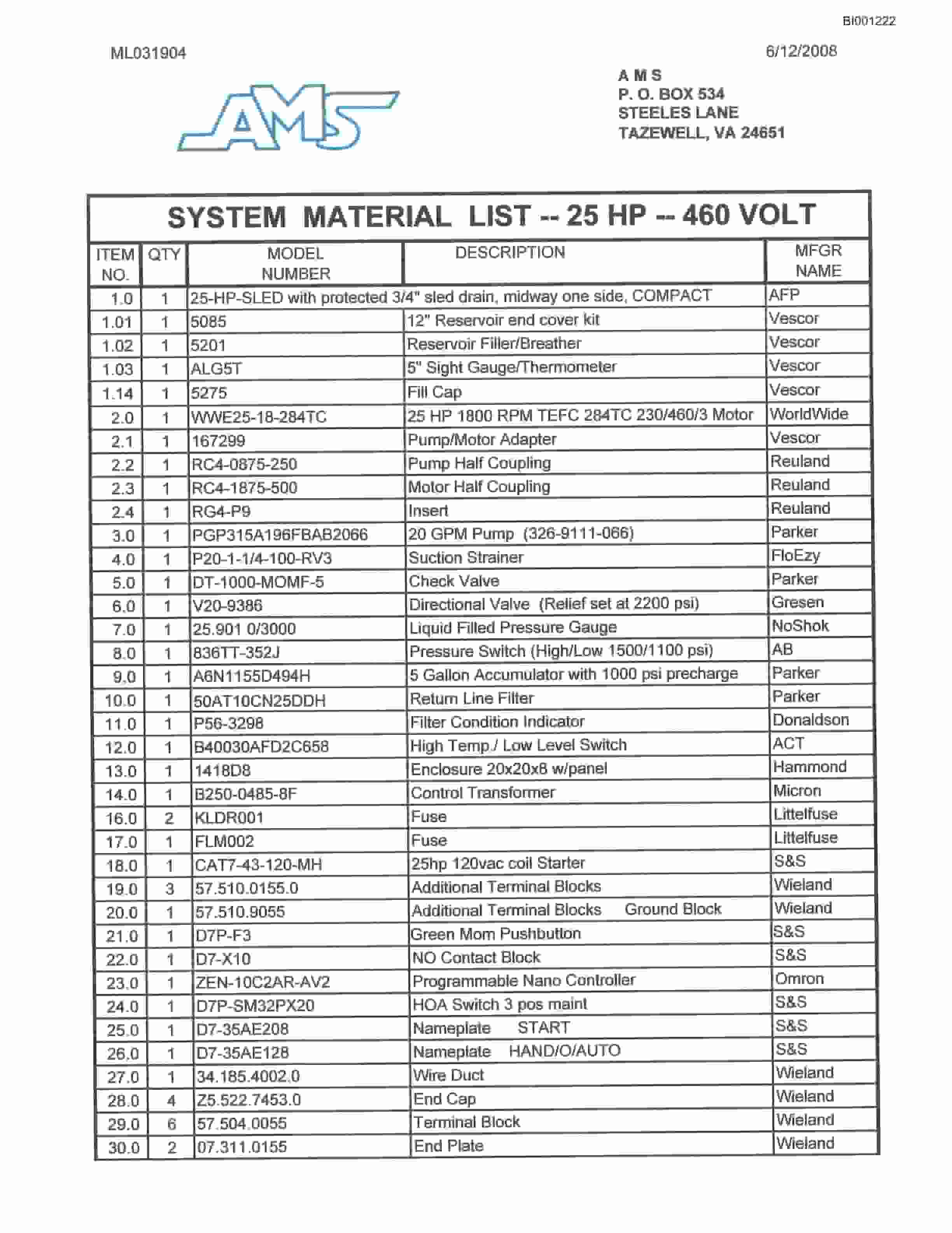 Bucyrus 48in Combo Drive Parts Catalog BI001222-3