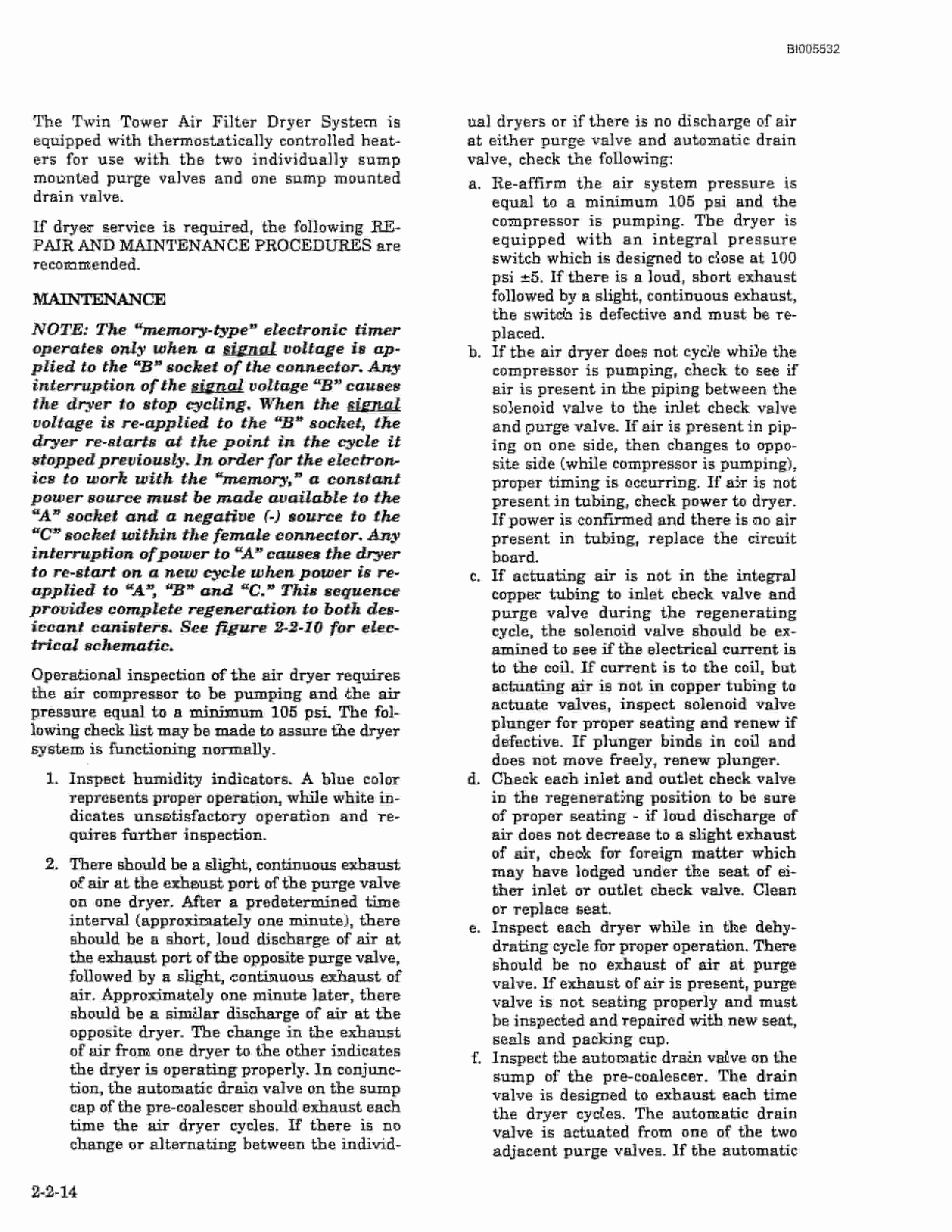 Bucyrus 495B Electric Mining Shovel Technical Manual BI005532-2