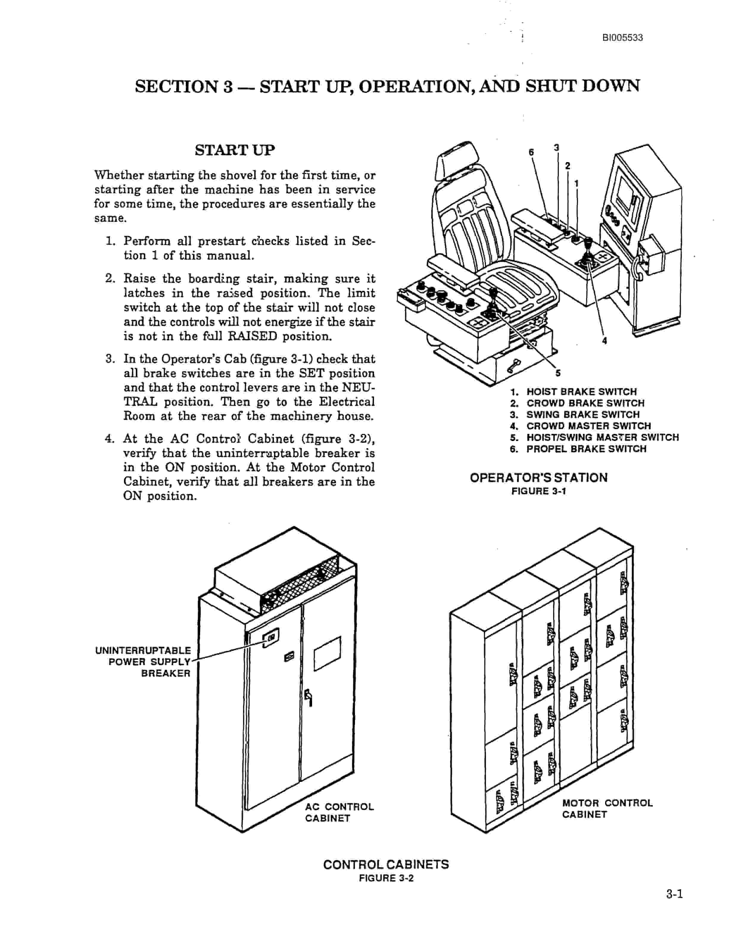 Bucyrus 495BI Electric Mining Shovel Technical Manual BI005533-5