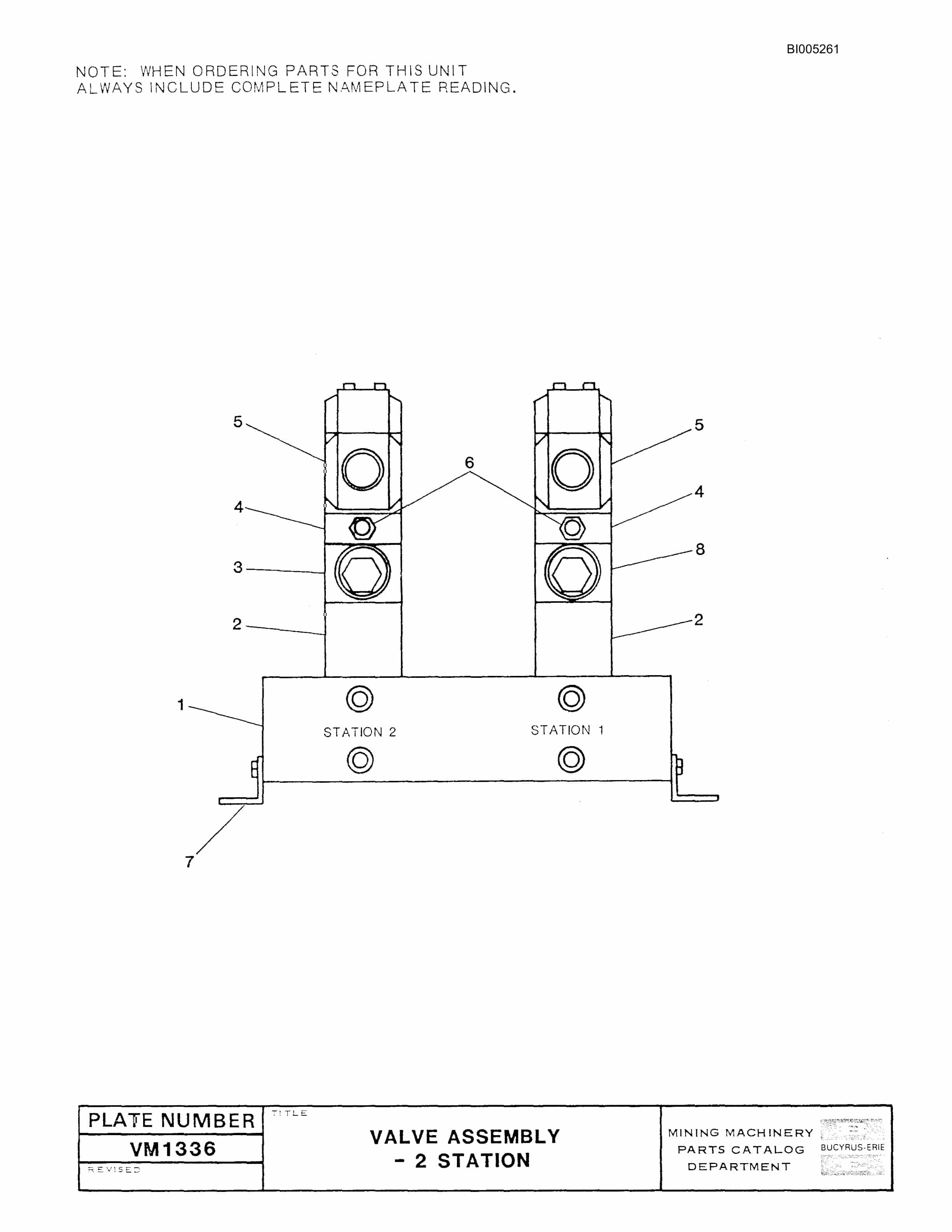Bucyrus 49R Drill Parts Catalog BI005261-3