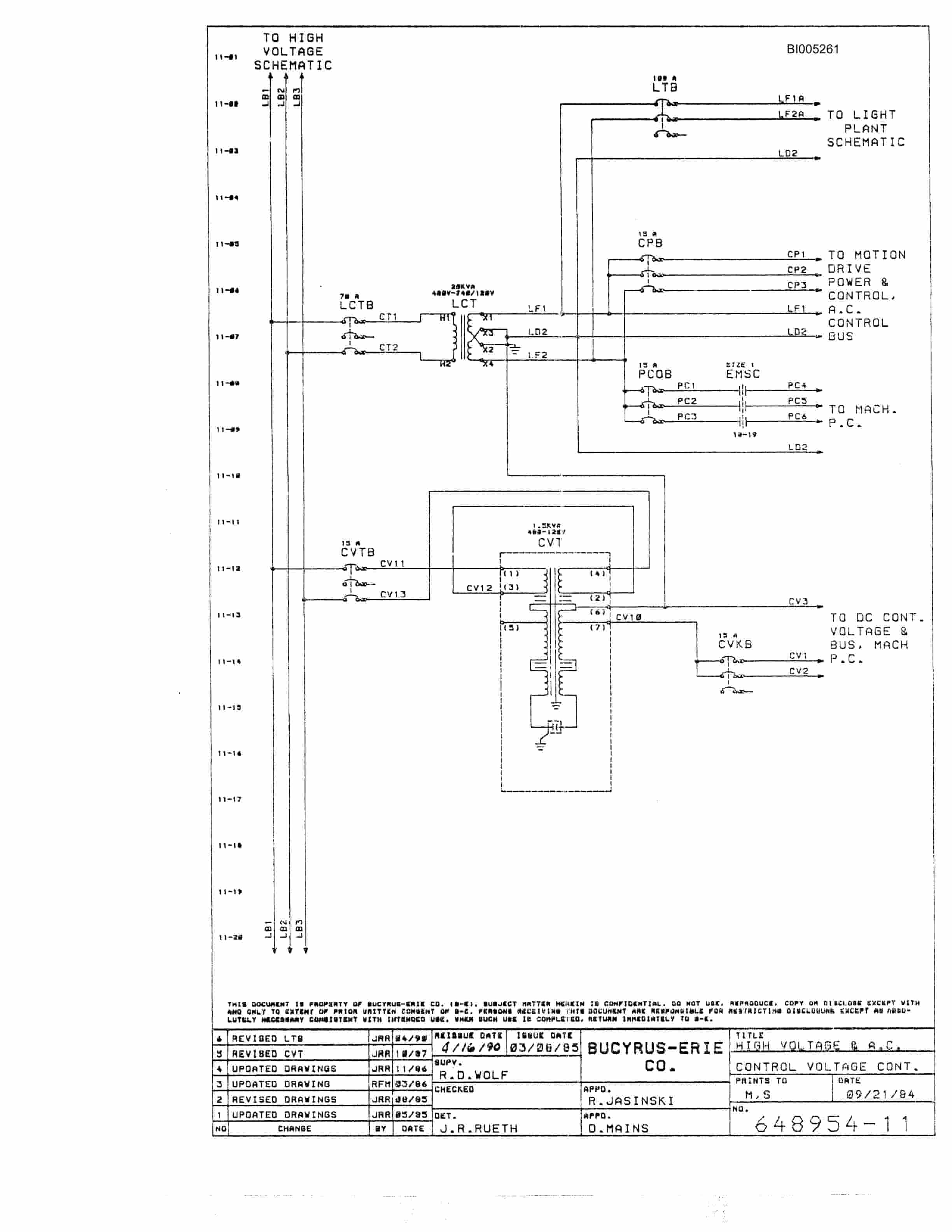 Bucyrus 49R Drill Parts Catalog BI005261-5