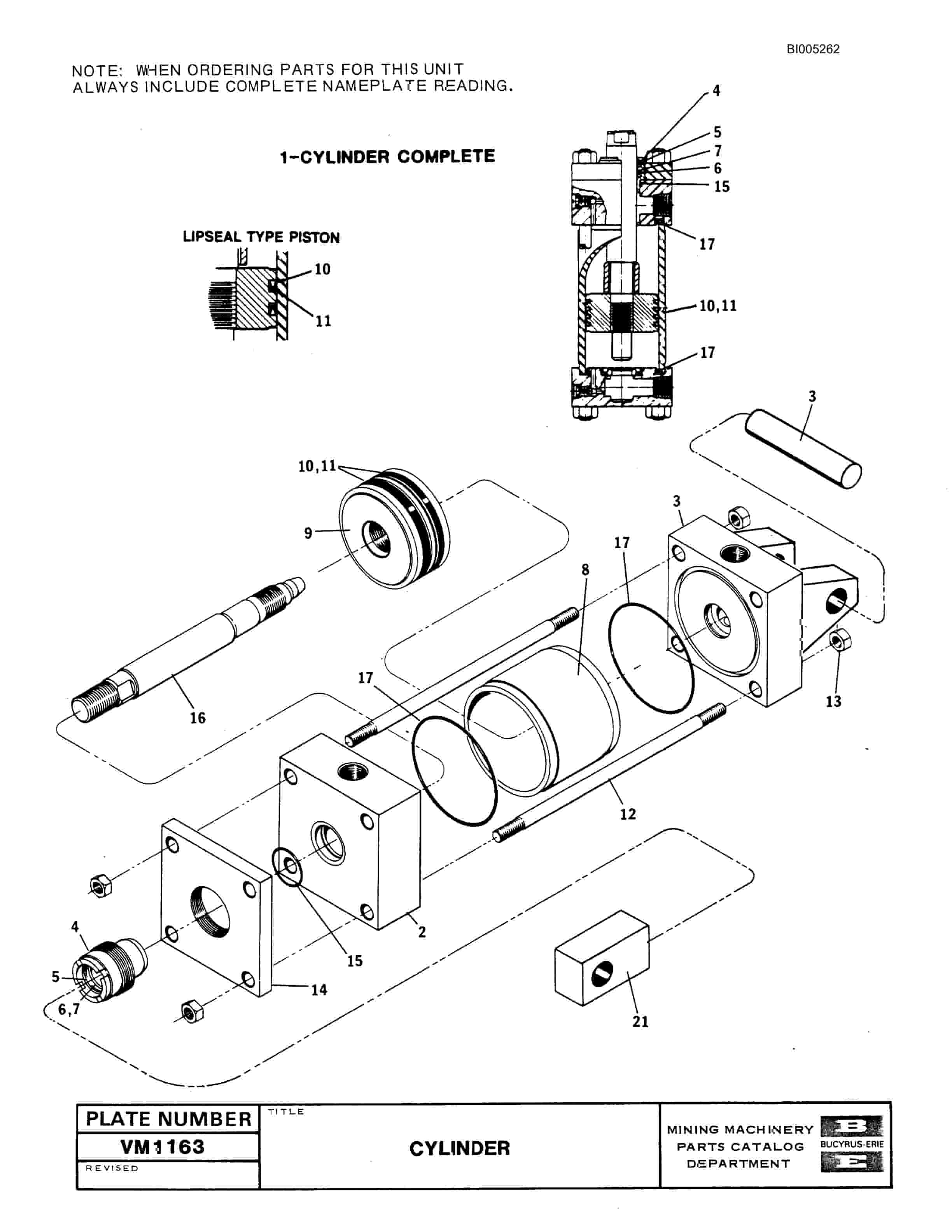 Bucyrus 49R Drill Parts Catalog BI005262-2