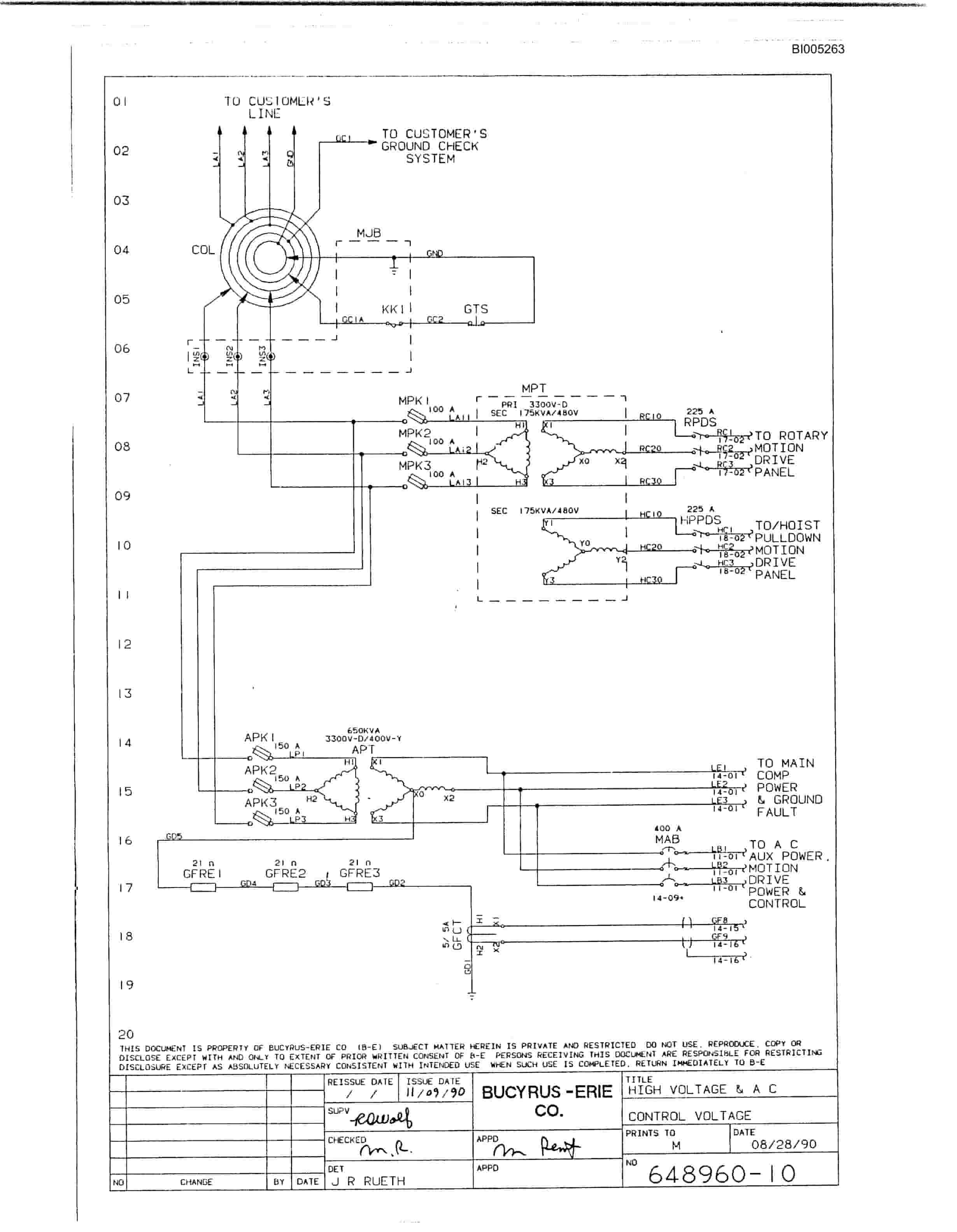 Bucyrus 49R Drill Parts Catalog BI005263-5