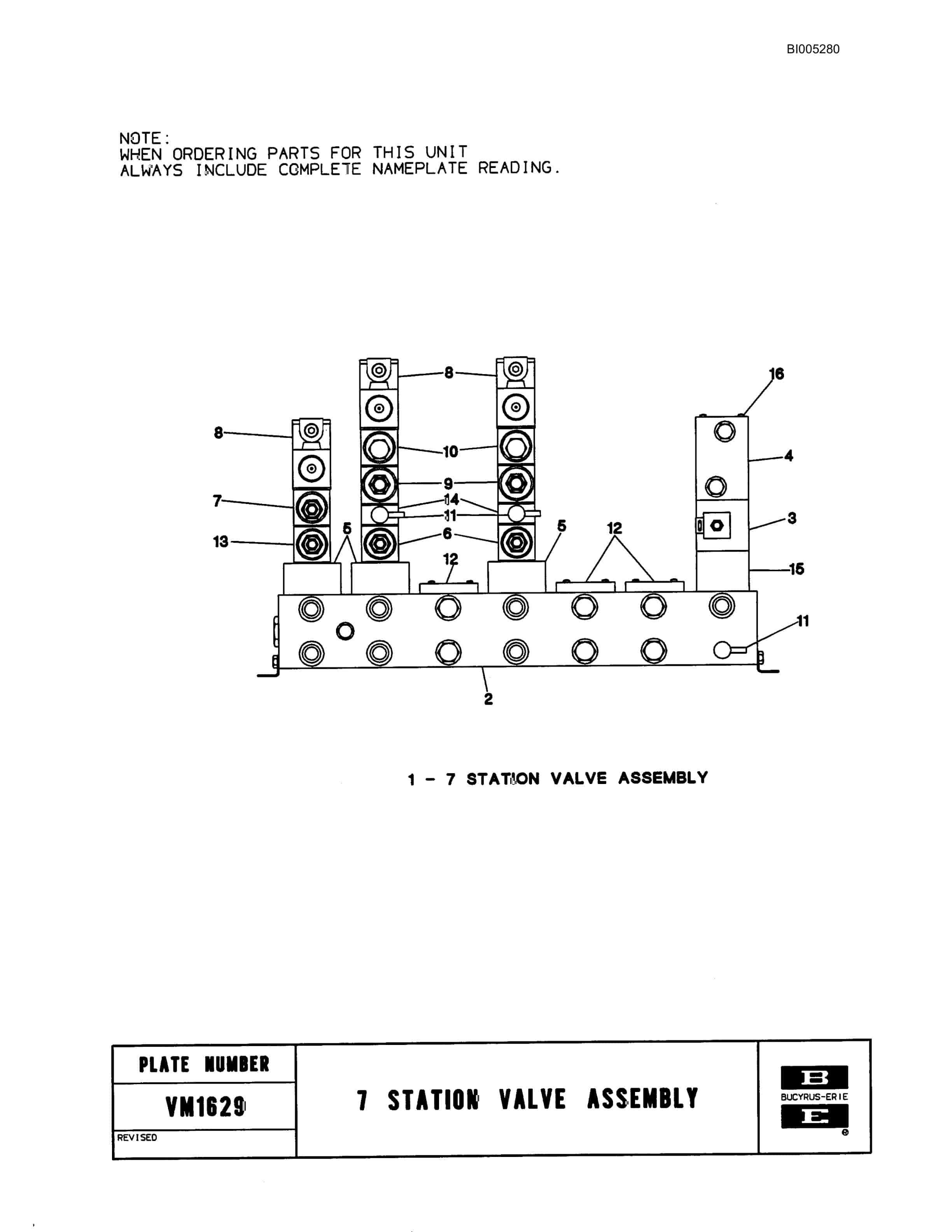 Bucyrus 49R3 Drill Parts Catalog BI005280-4