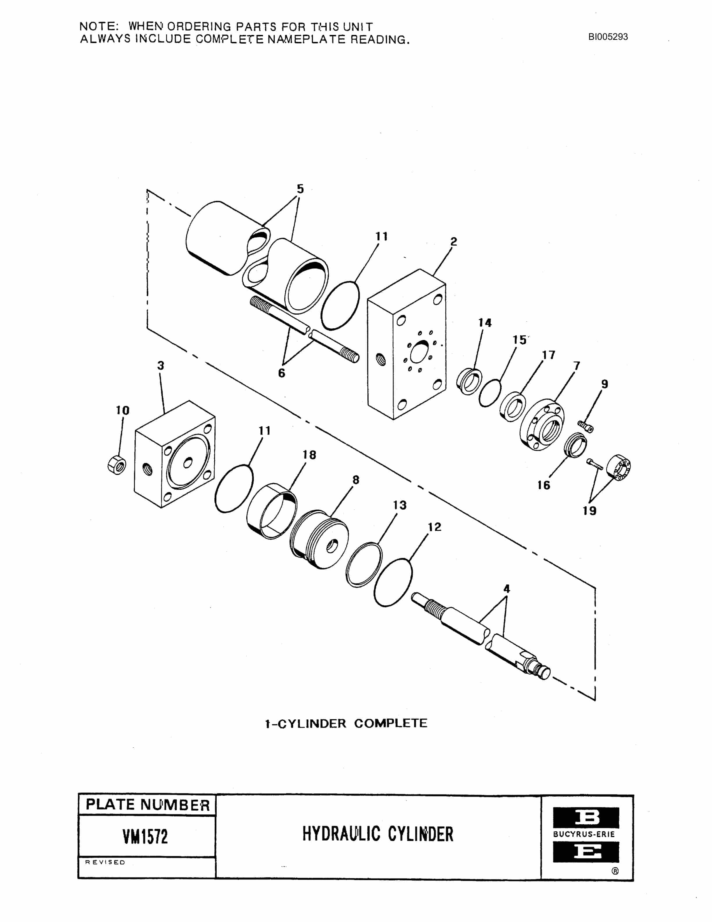 Bucyrus 49R3 Drill Parts Catalog BI005293-3