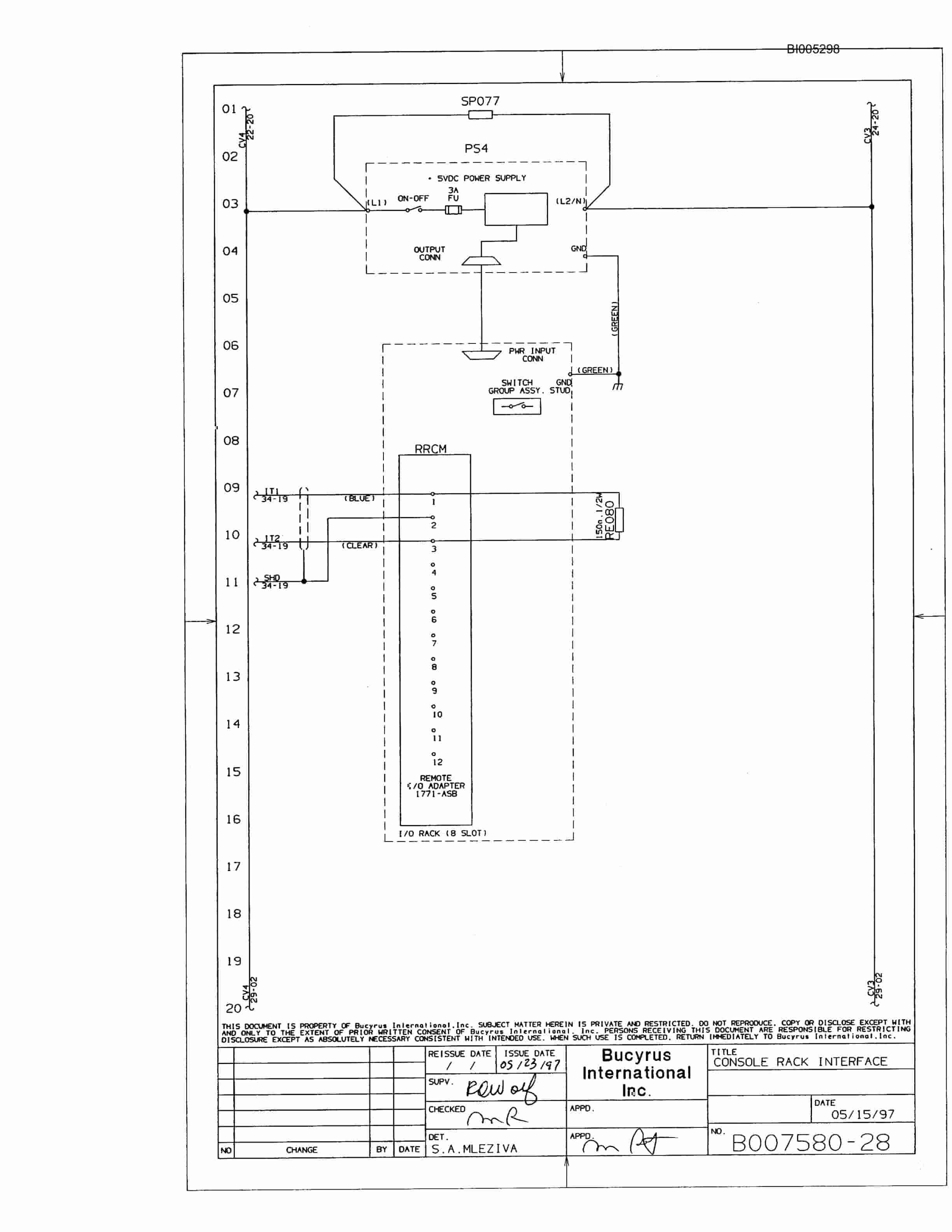 Bucyrus 49R3 Drill Parts Catalog BI005298-4