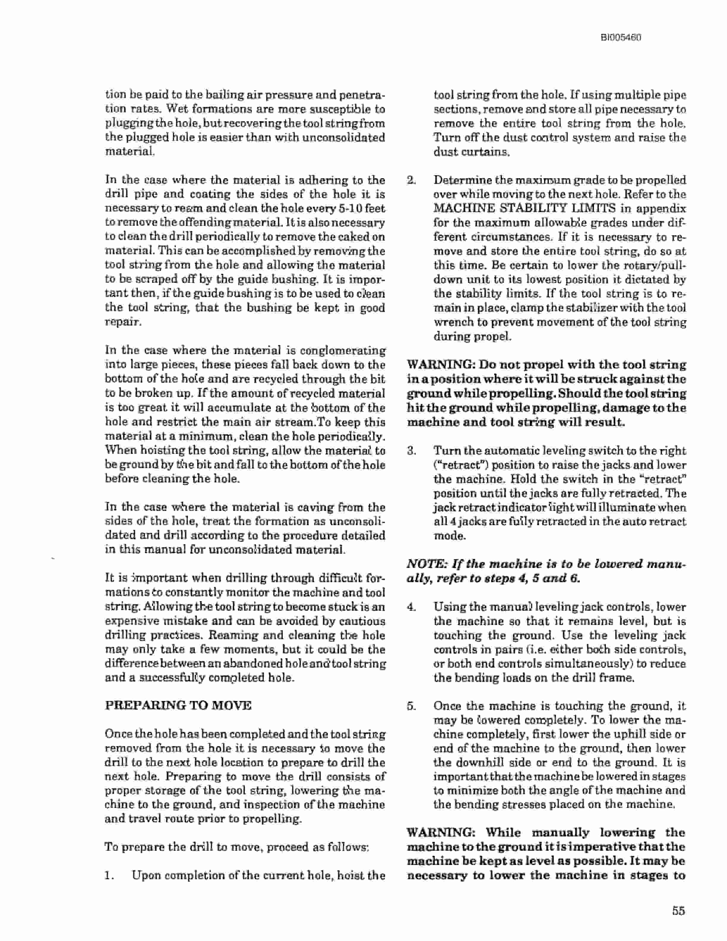Bucyrus 49RH Blast Hole Drill Technical Manual BI005460-5