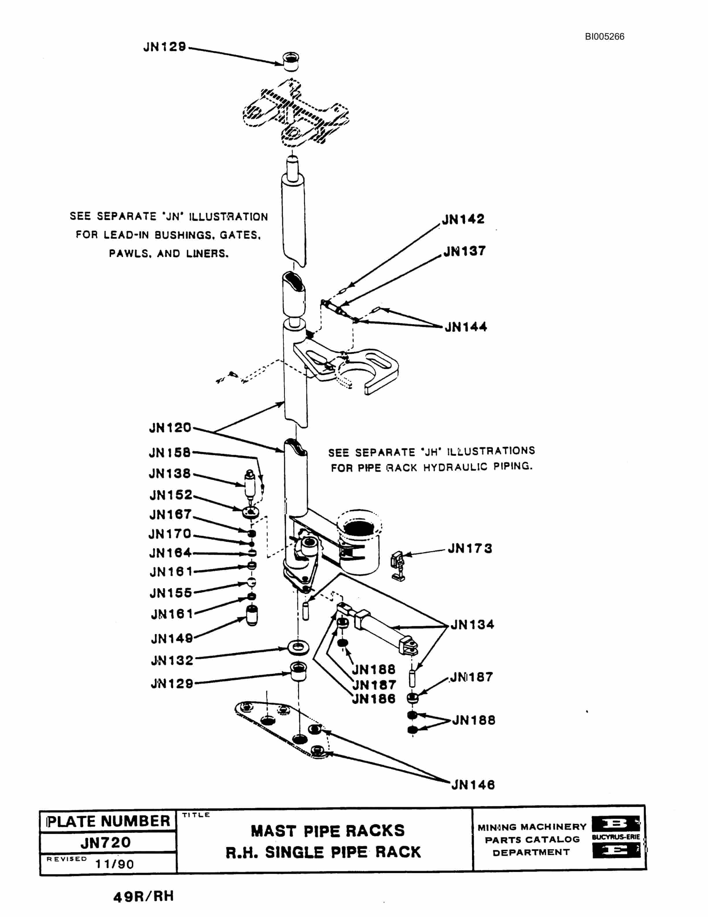 Bucyrus 49RII Drill Parts Catalog BI005266-4