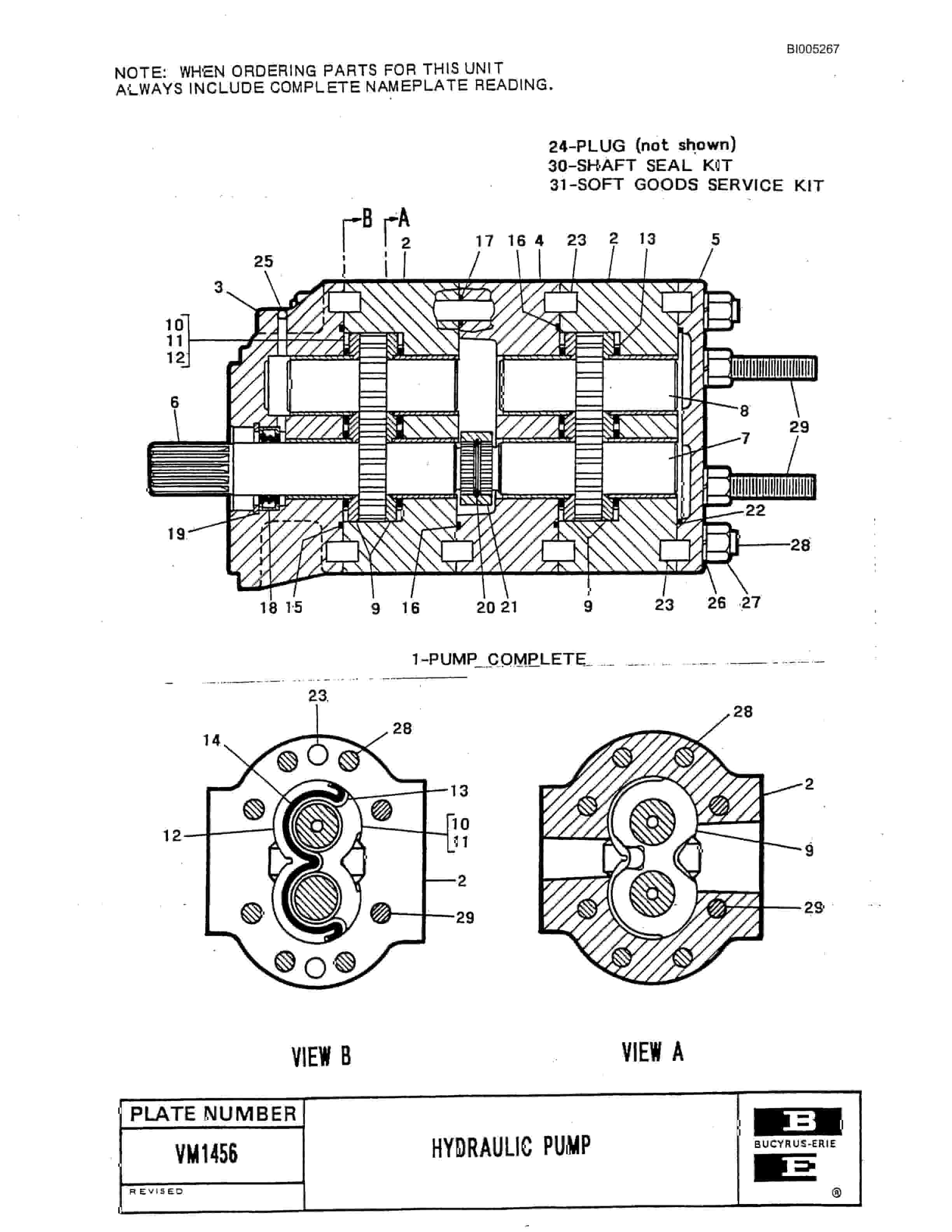 Bucyrus 49RII Drill Parts Catalog BI005267-2