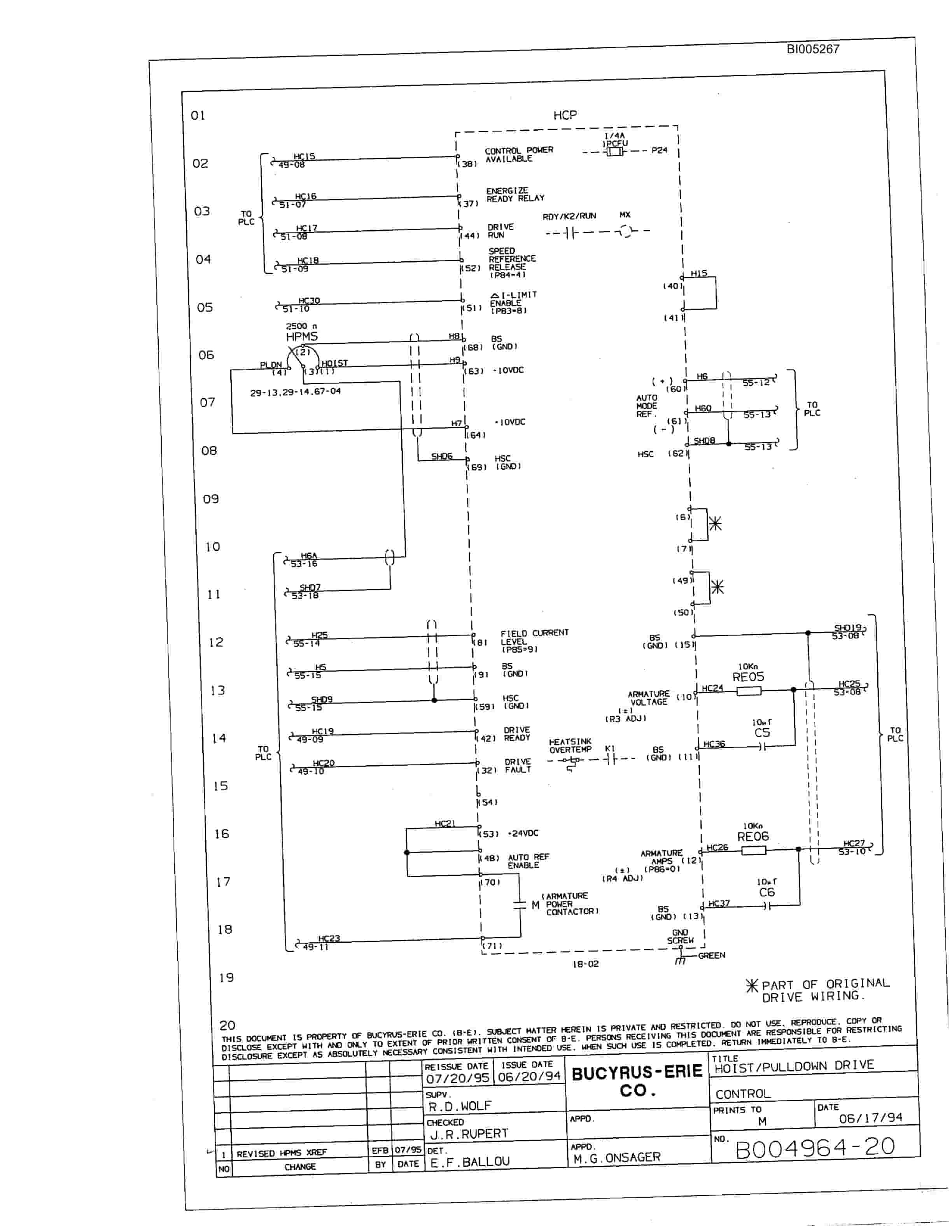 Bucyrus 49RII Drill Parts Catalog BI005267-5