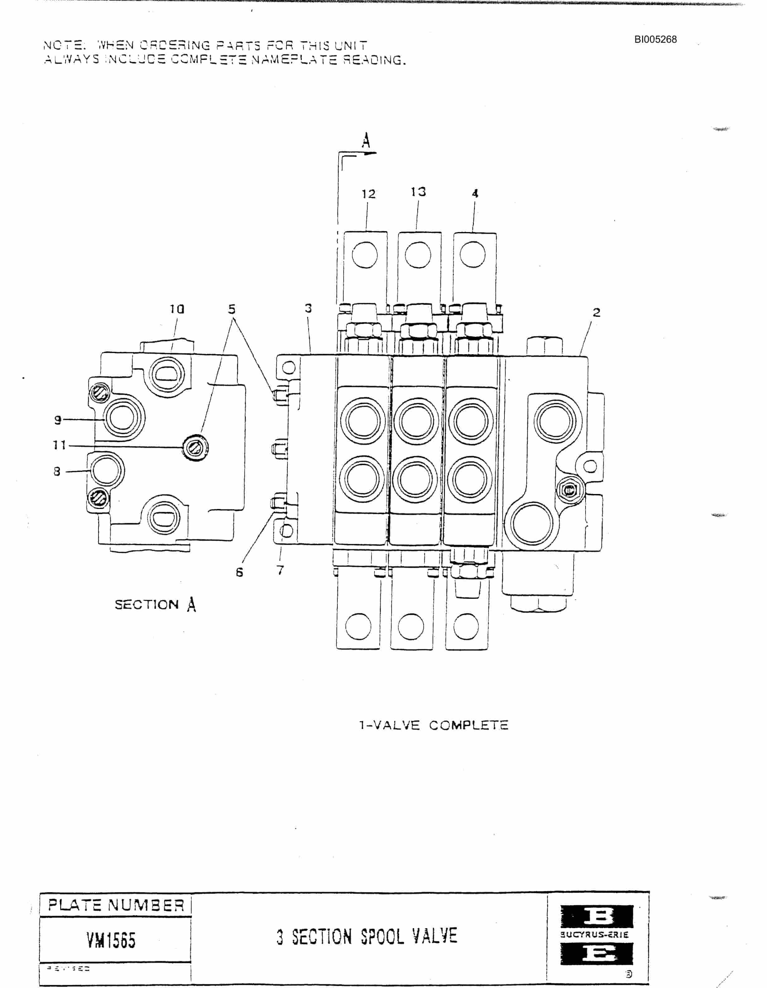 Bucyrus 49RII Drill Parts Catalog BI005268-3