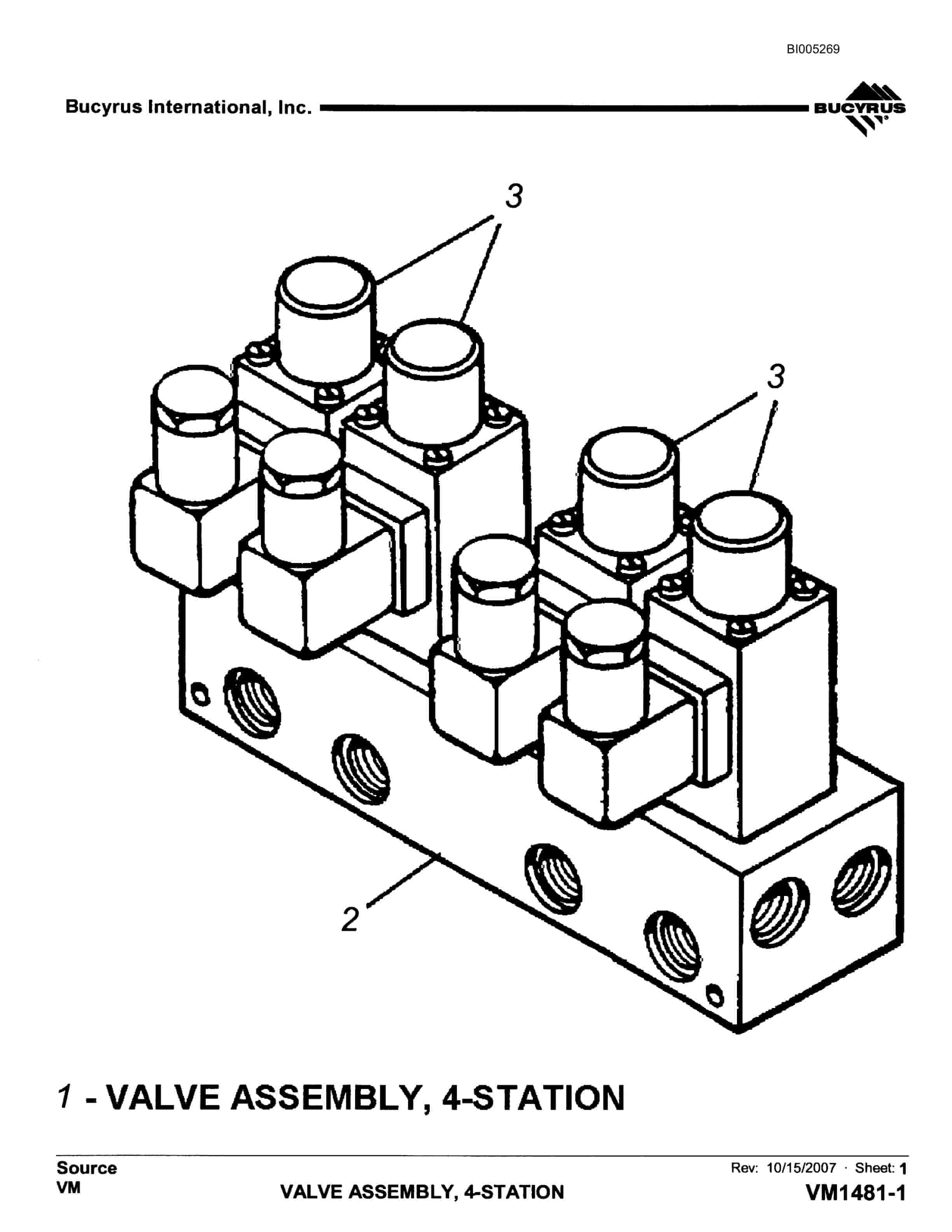 Bucyrus 49RII Drill Parts Catalog BI005269-2