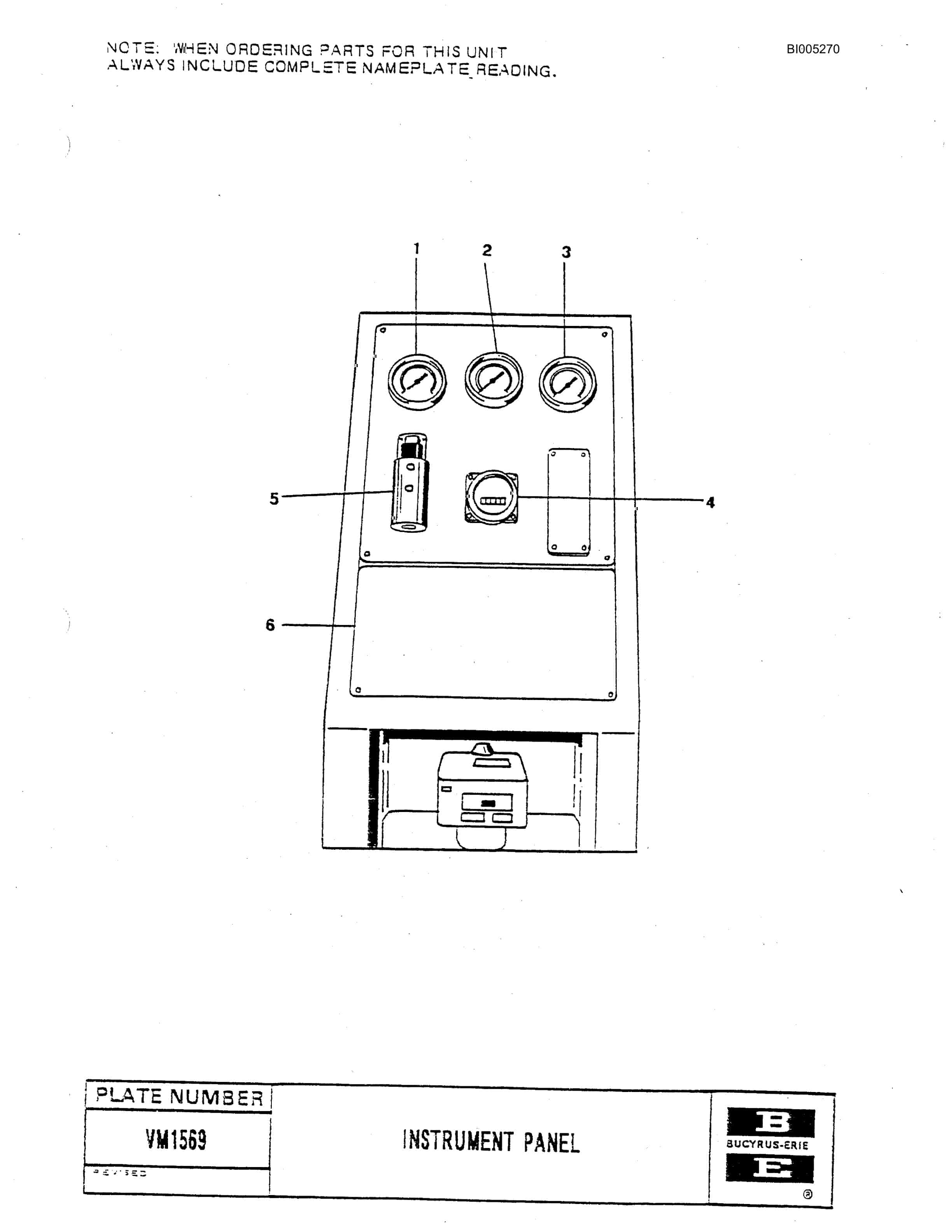 Bucyrus 49RII Drill Parts Catalog BI005270-3