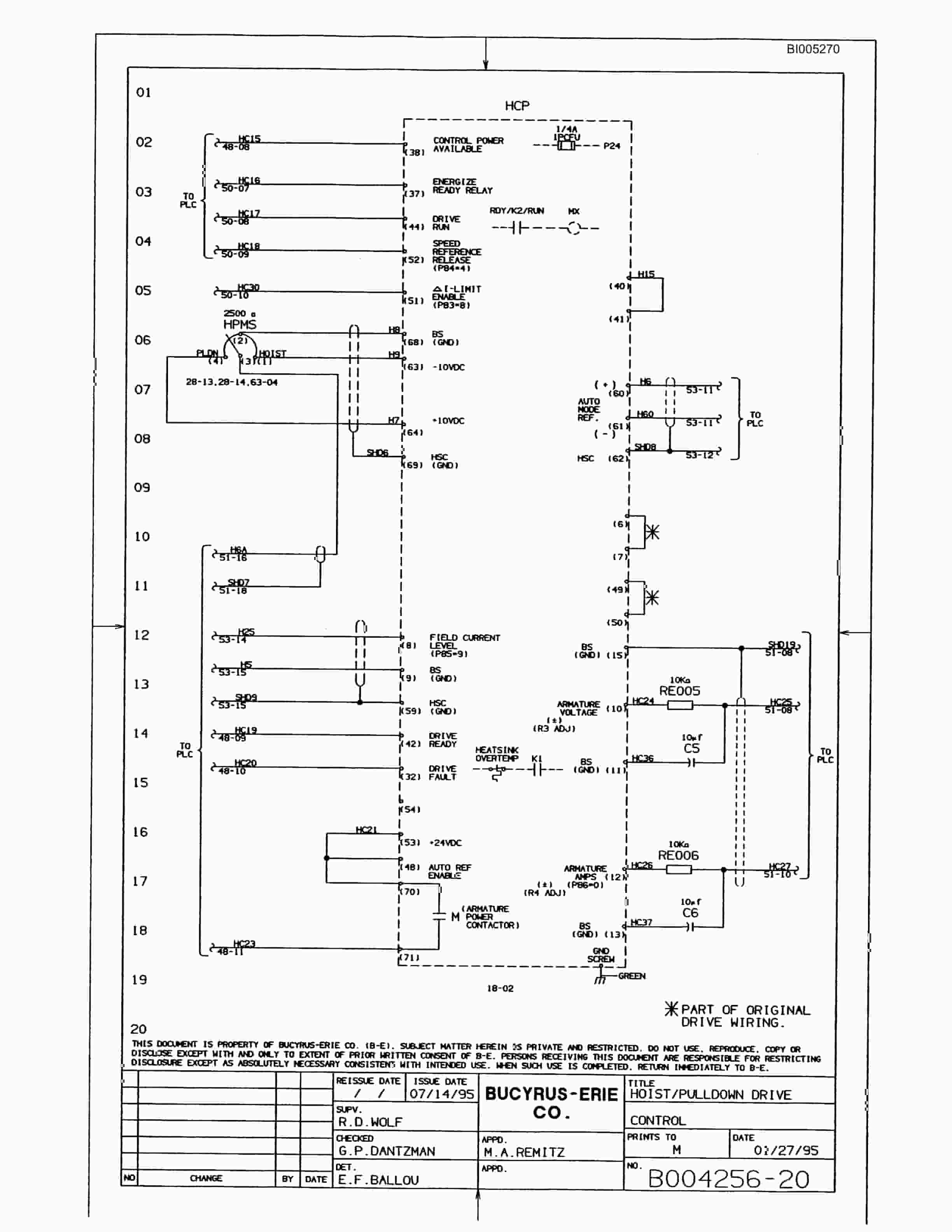 Bucyrus 49RII Drill Parts Catalog BI005270-5