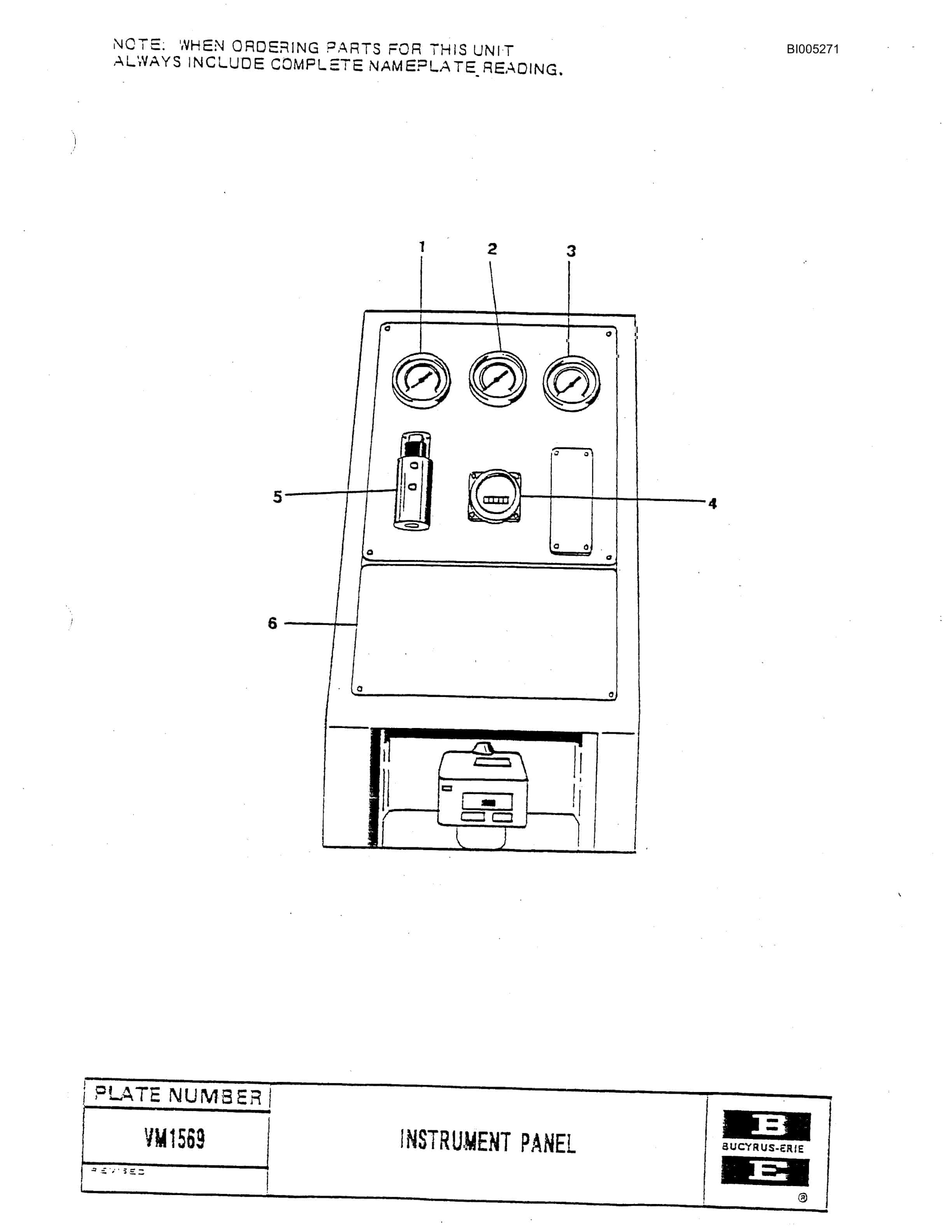 Bucyrus 49RII Drill Parts Catalog BI005271-3