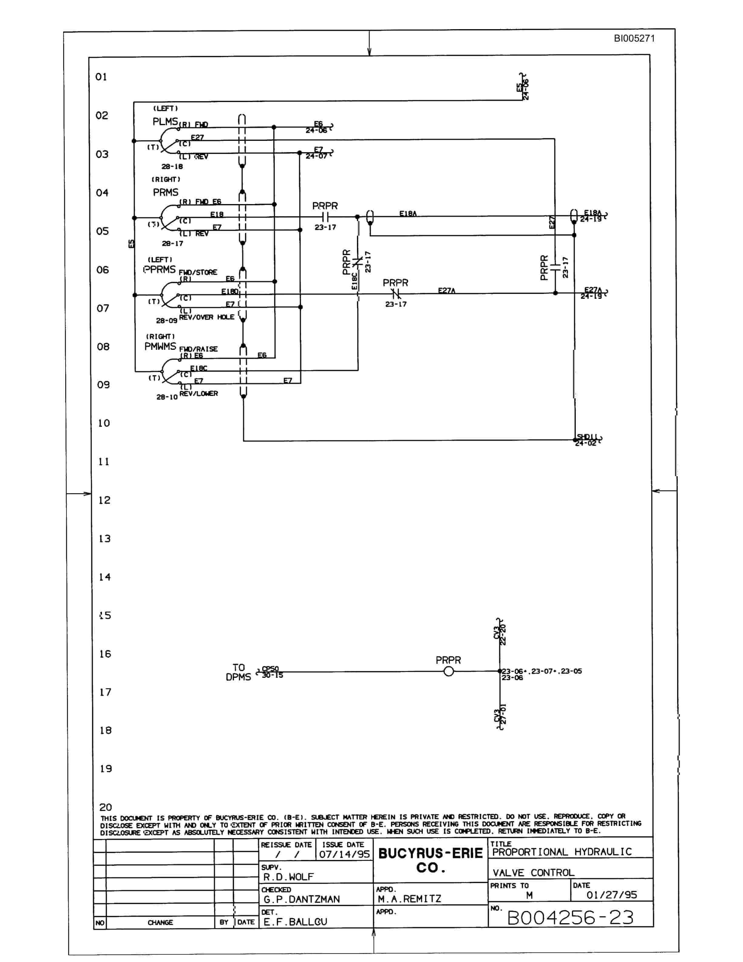 Bucyrus 49RII Drill Parts Catalog BI005271-5