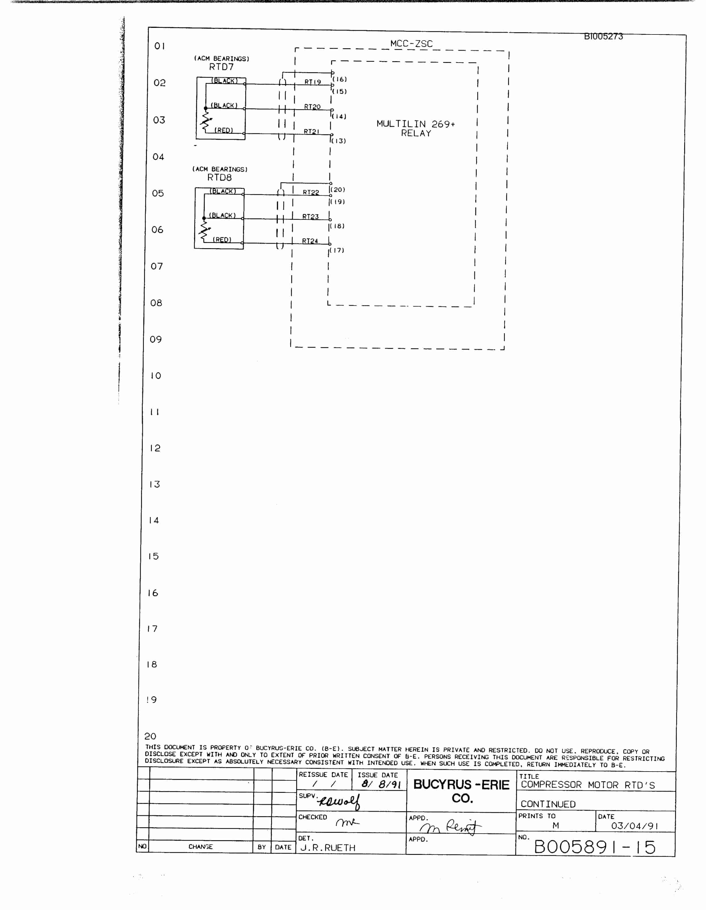 Bucyrus 49RII Drill Parts Catalog BI005273-5