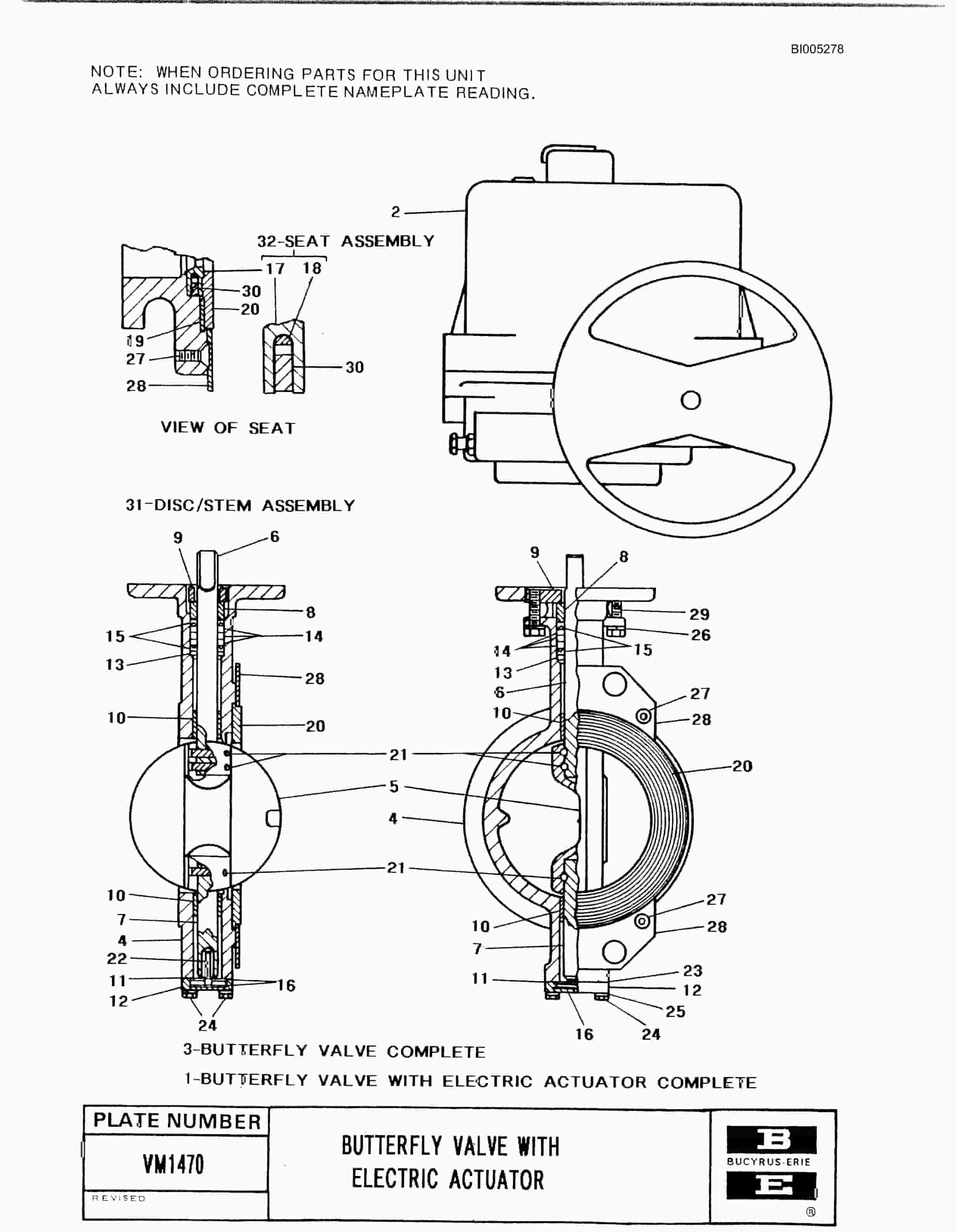 Bucyrus 49RII Drill Parts Catalog BI005278-2