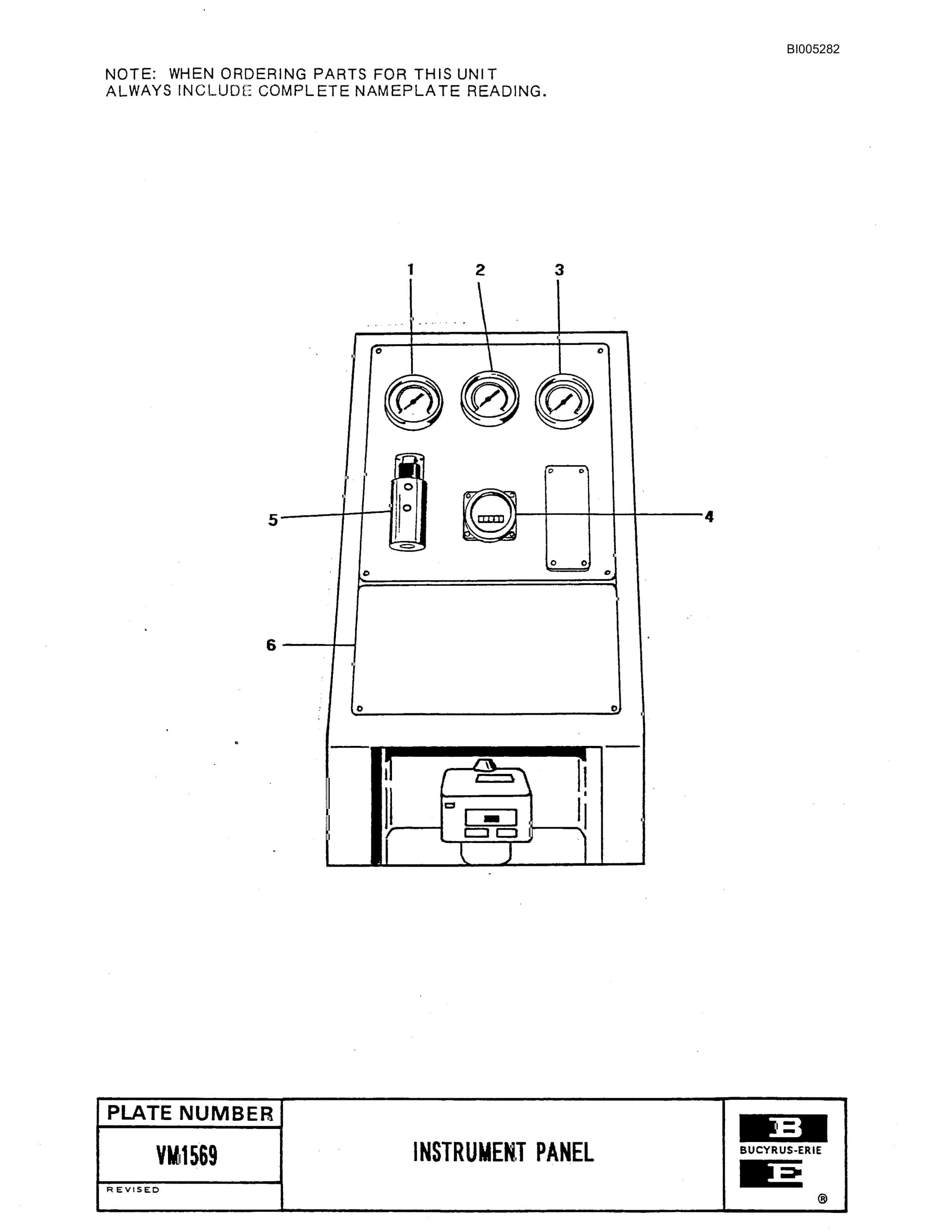 Bucyrus 49RII Drill Parts Catalog BI005282-5