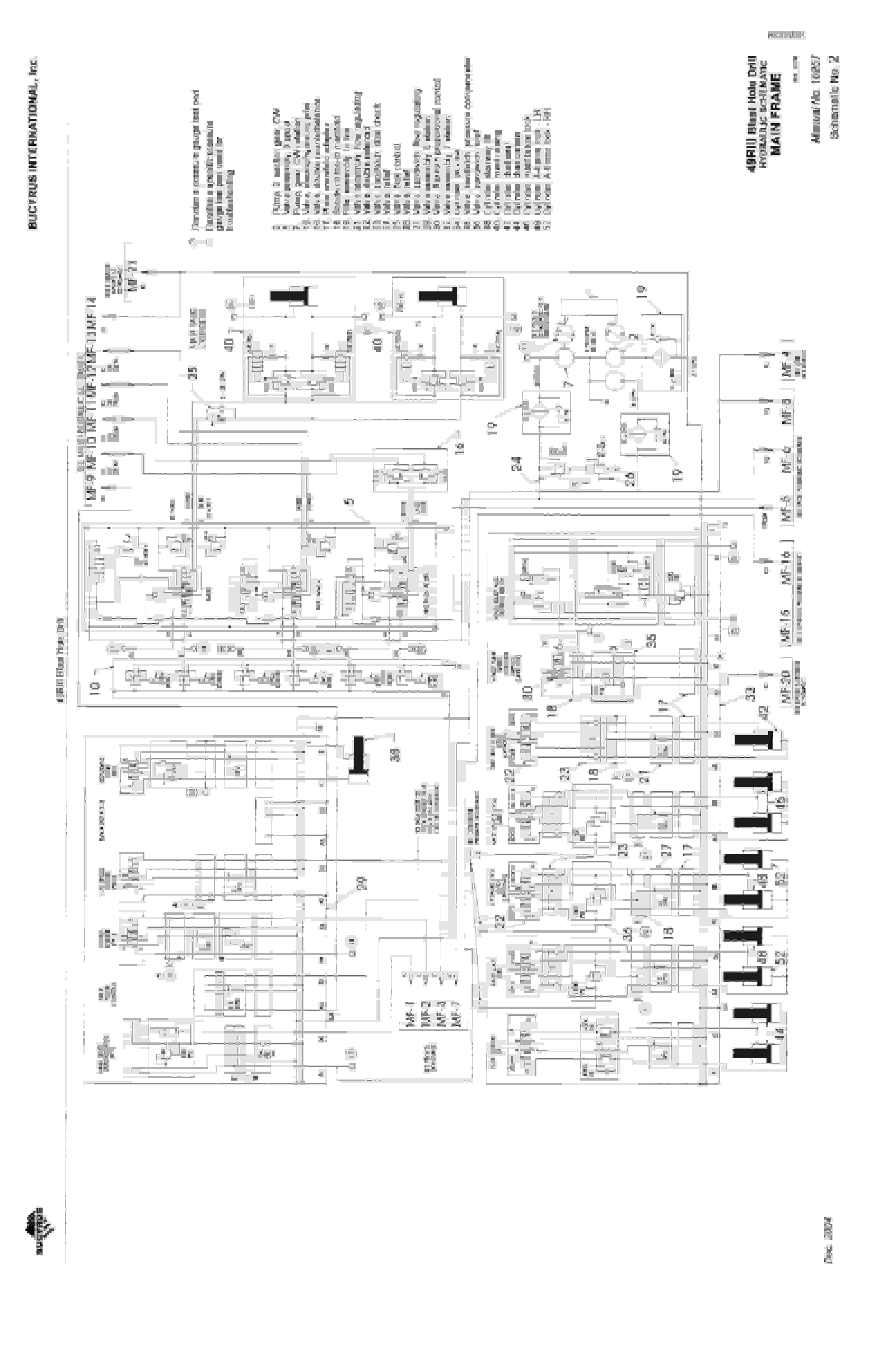 Bucyrus 49RIII Blast Hole Drill Schematic BI005561-5