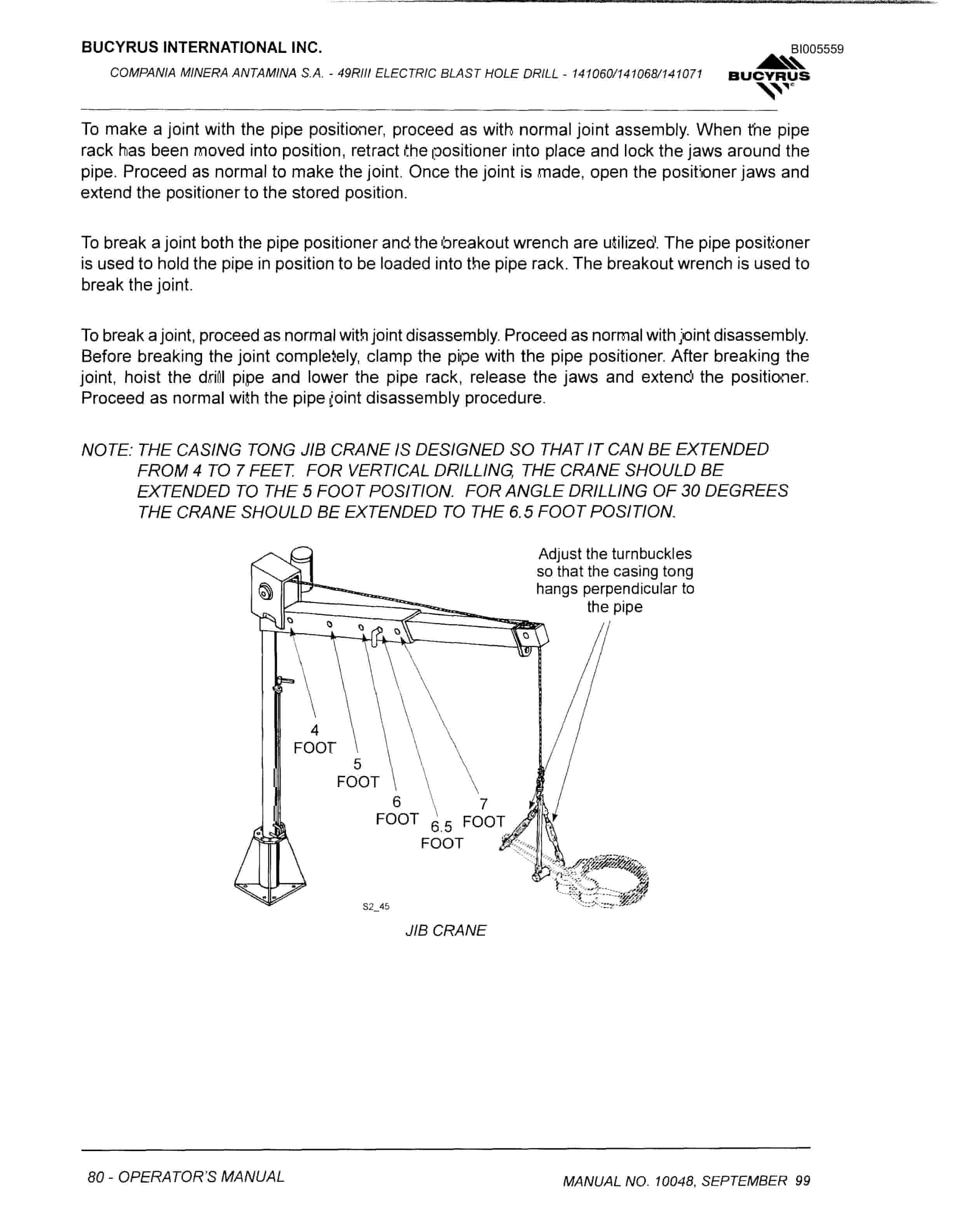 Bucyrus 49RIII Blast Hole Drill Technical Manual BI005559-4