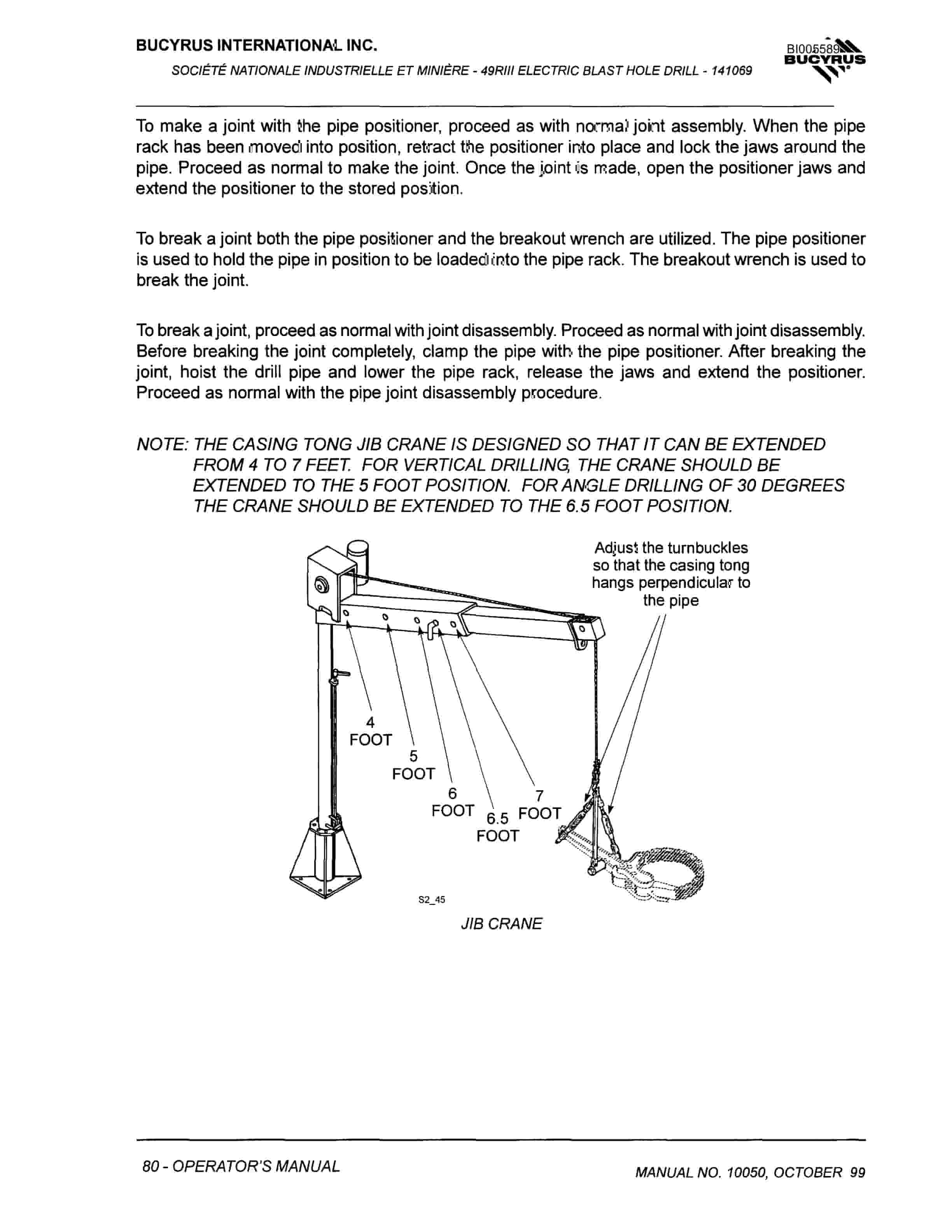 Bucyrus 49RIII Blast Hole Drill Technical Manual BI005589-4