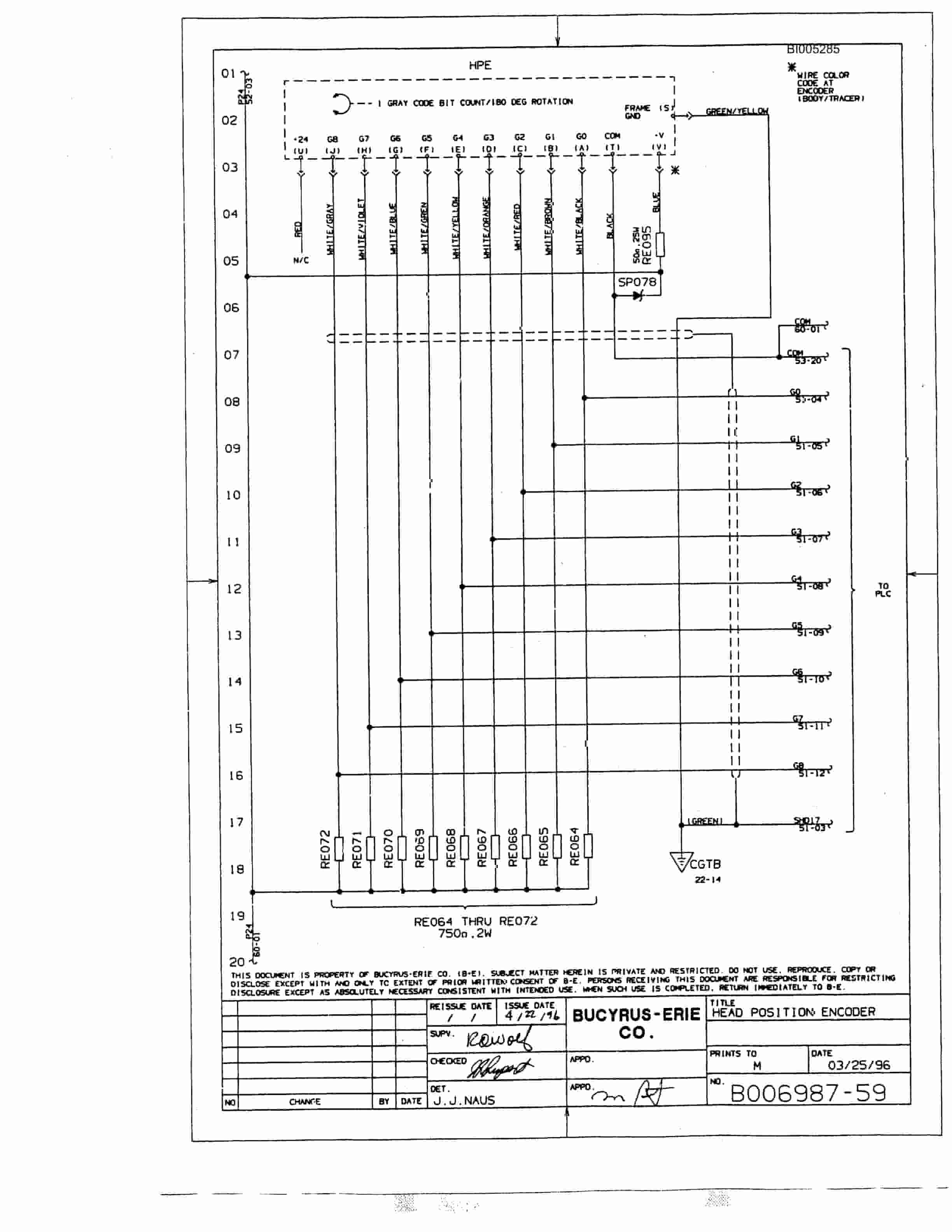 Bucyrus 49RIII Drill Parts Catalog BI005285-3