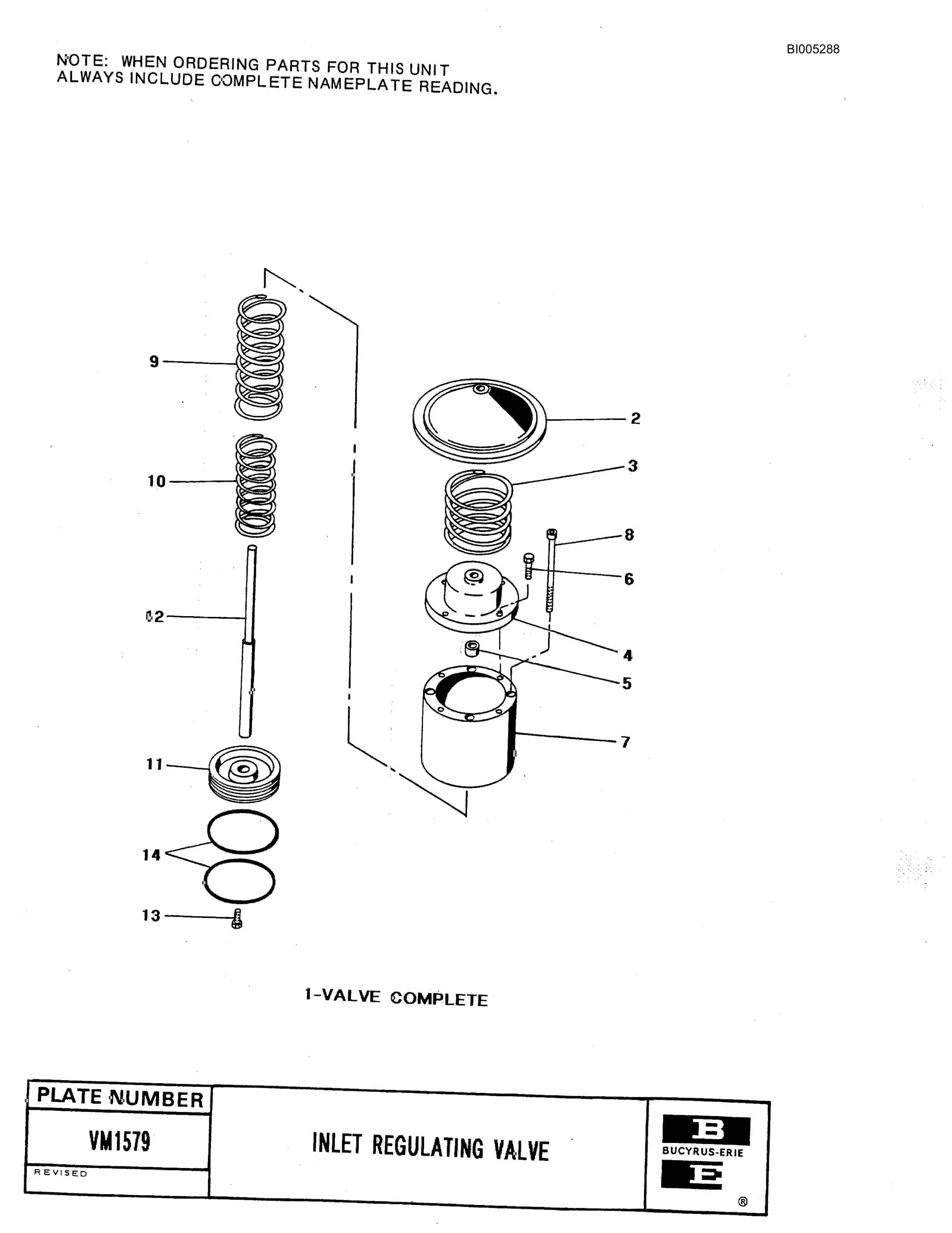 Bucyrus 49RIII Electric Blast Hole Drill Parts Catalog BI005288-3