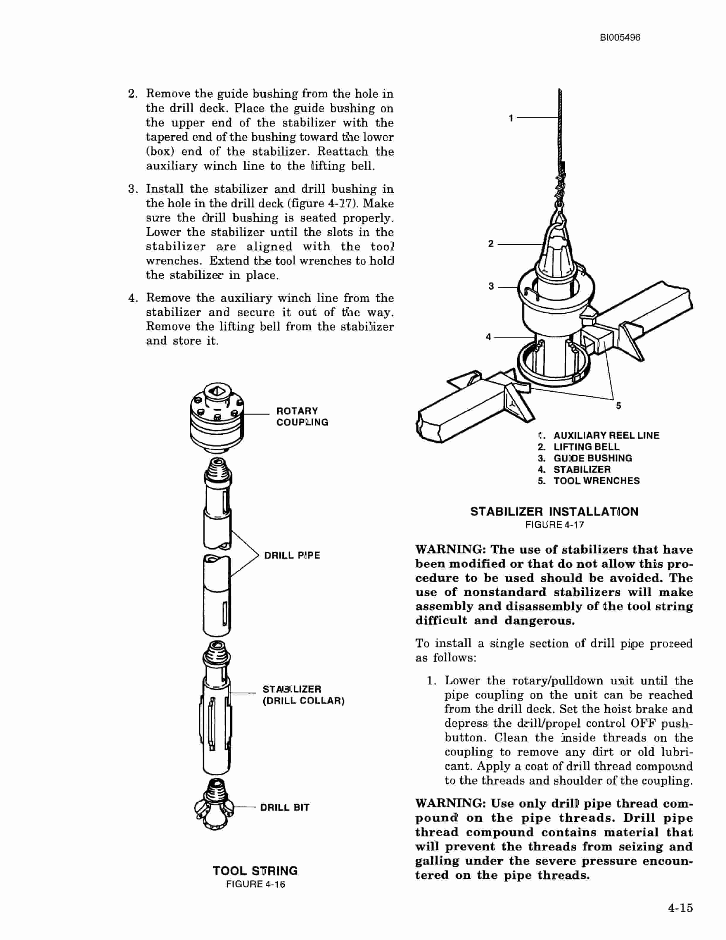 Bucyrus 49RIII Electric Blast Hole Drill Technical Manual BI005496-3