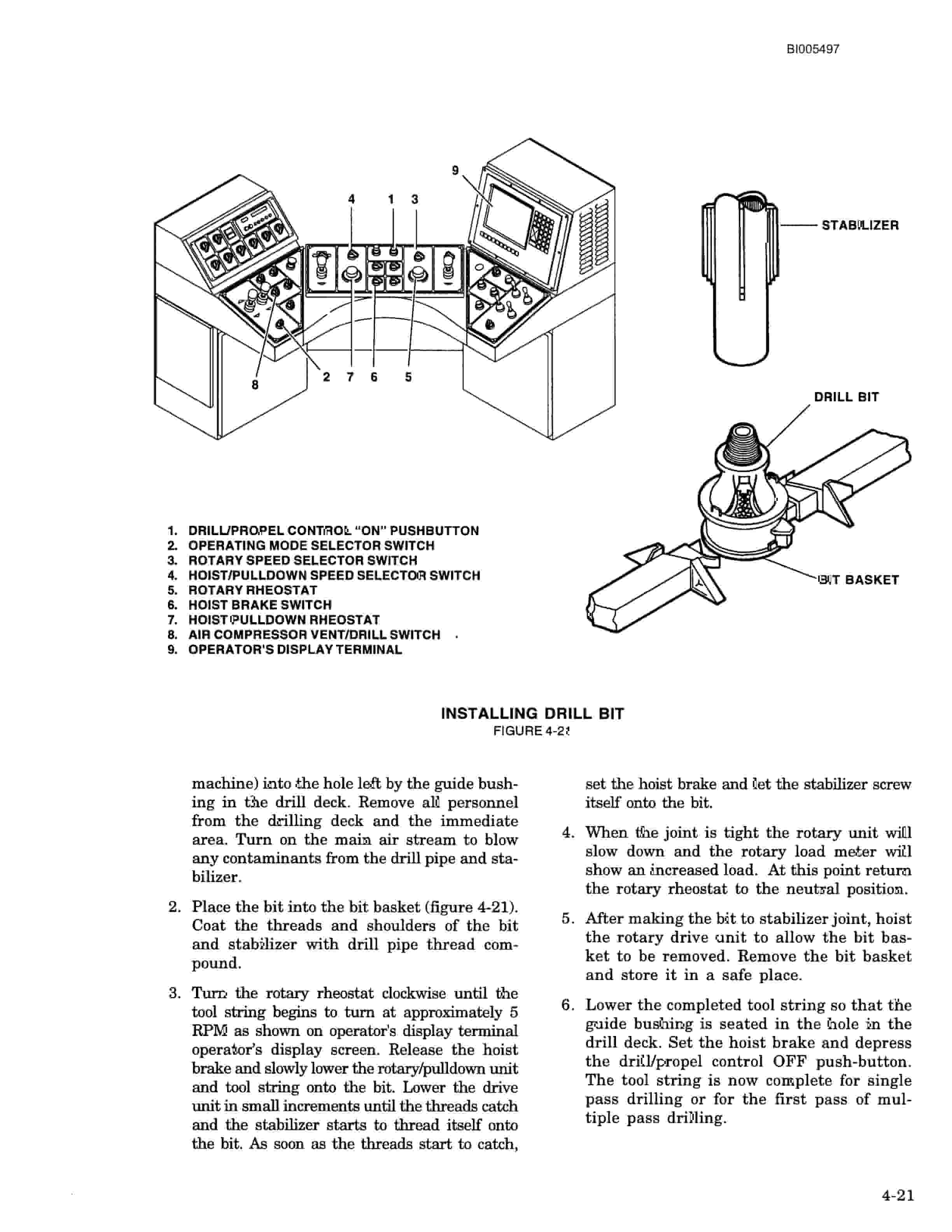 Bucyrus 49RIII Electric Blast Hole Drill Technical Manual BI005497-2