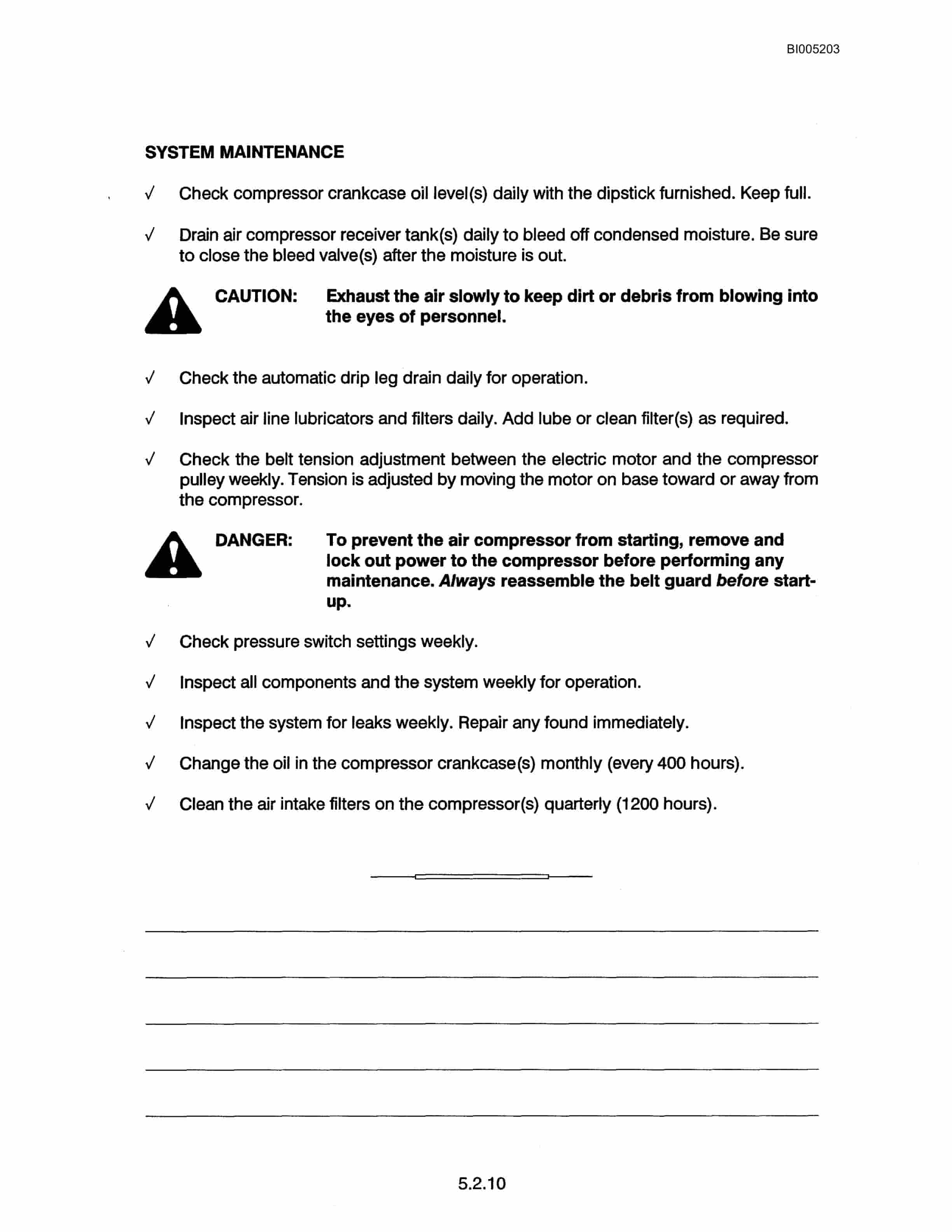 Bucyrus 595B Mining Shovle Electrical Technical Manual BI005203-3