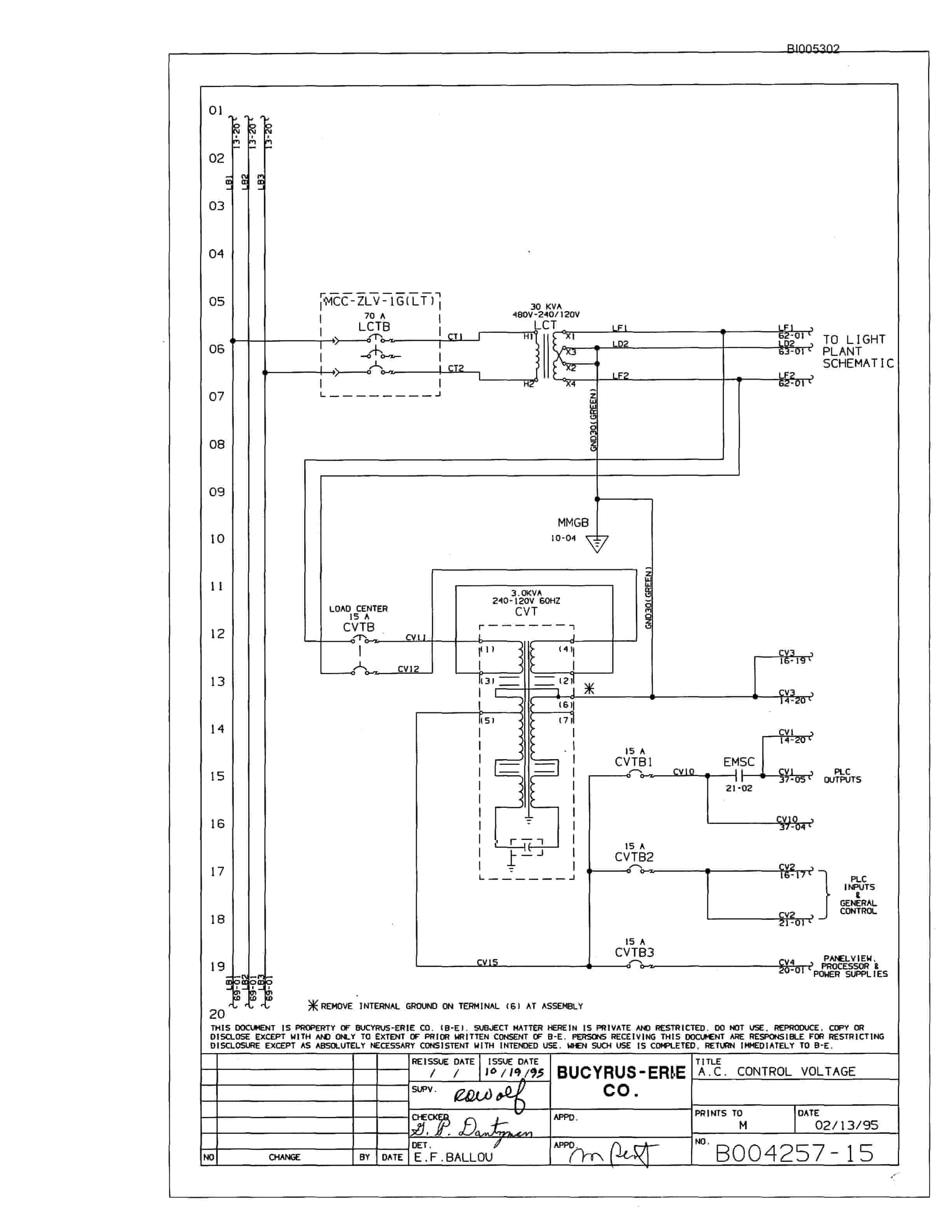 Bucyrus 59R Drill Parts Catalog BI005302-5